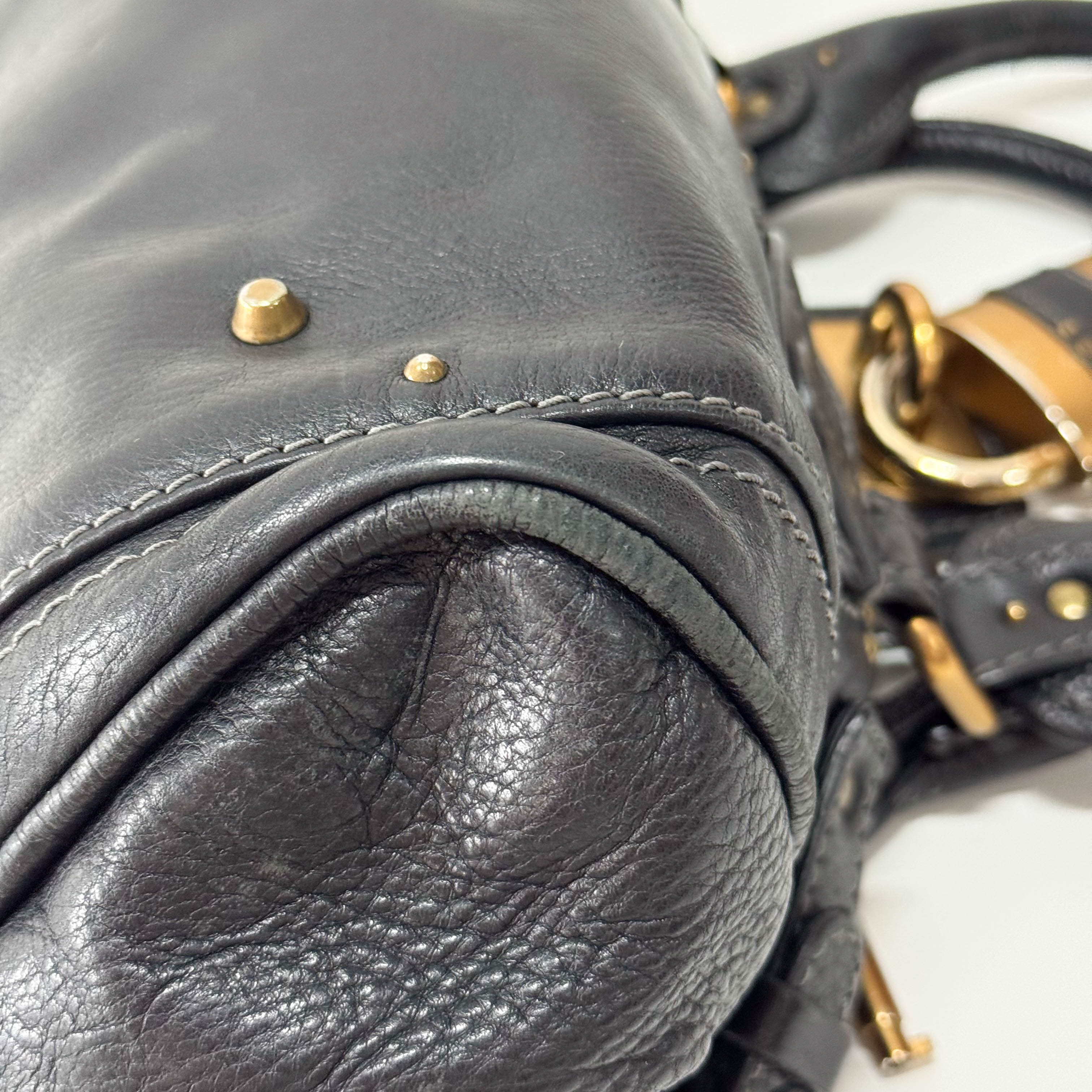 Paddington Black Leather Handbag