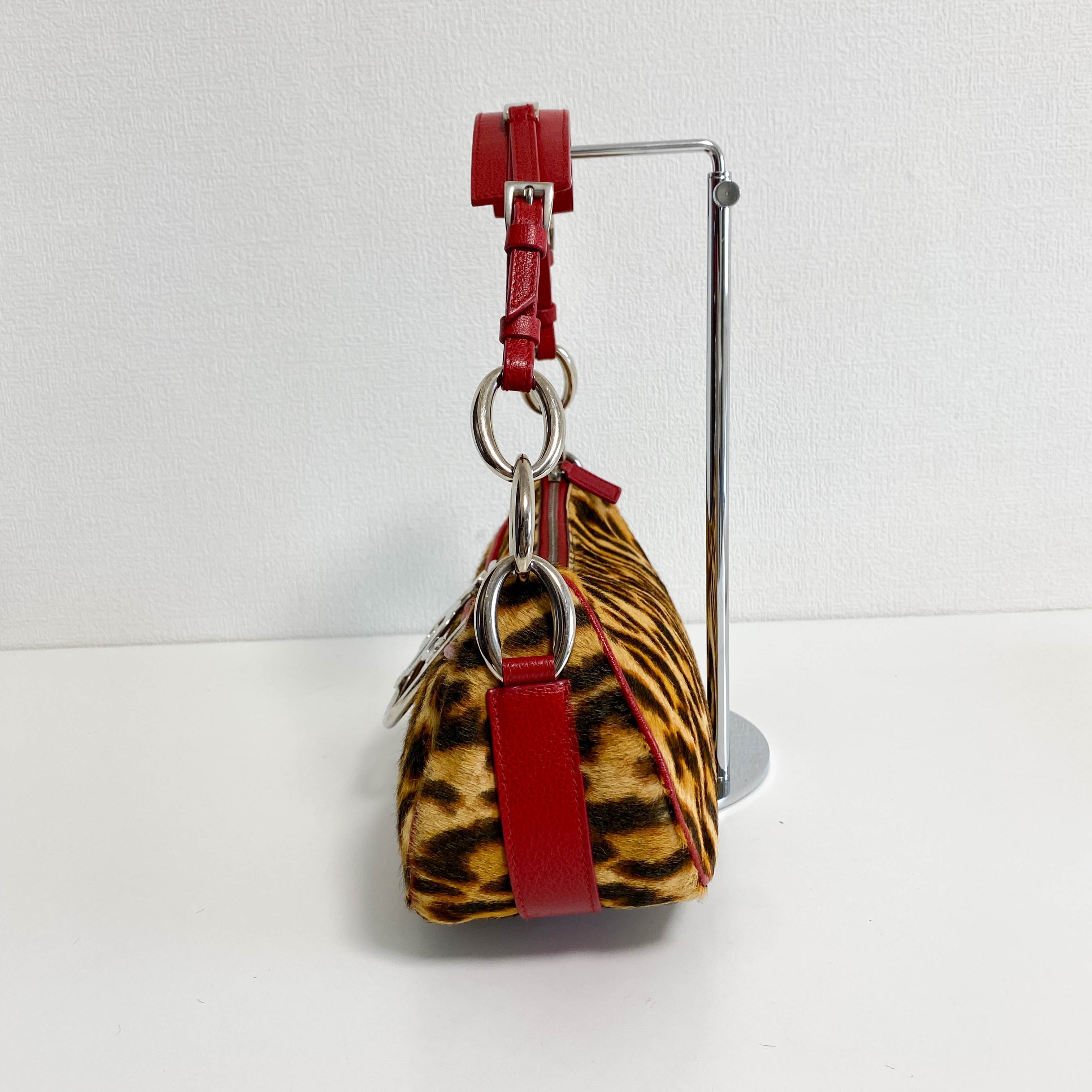 Leopard Brown Pony Hair Handbag