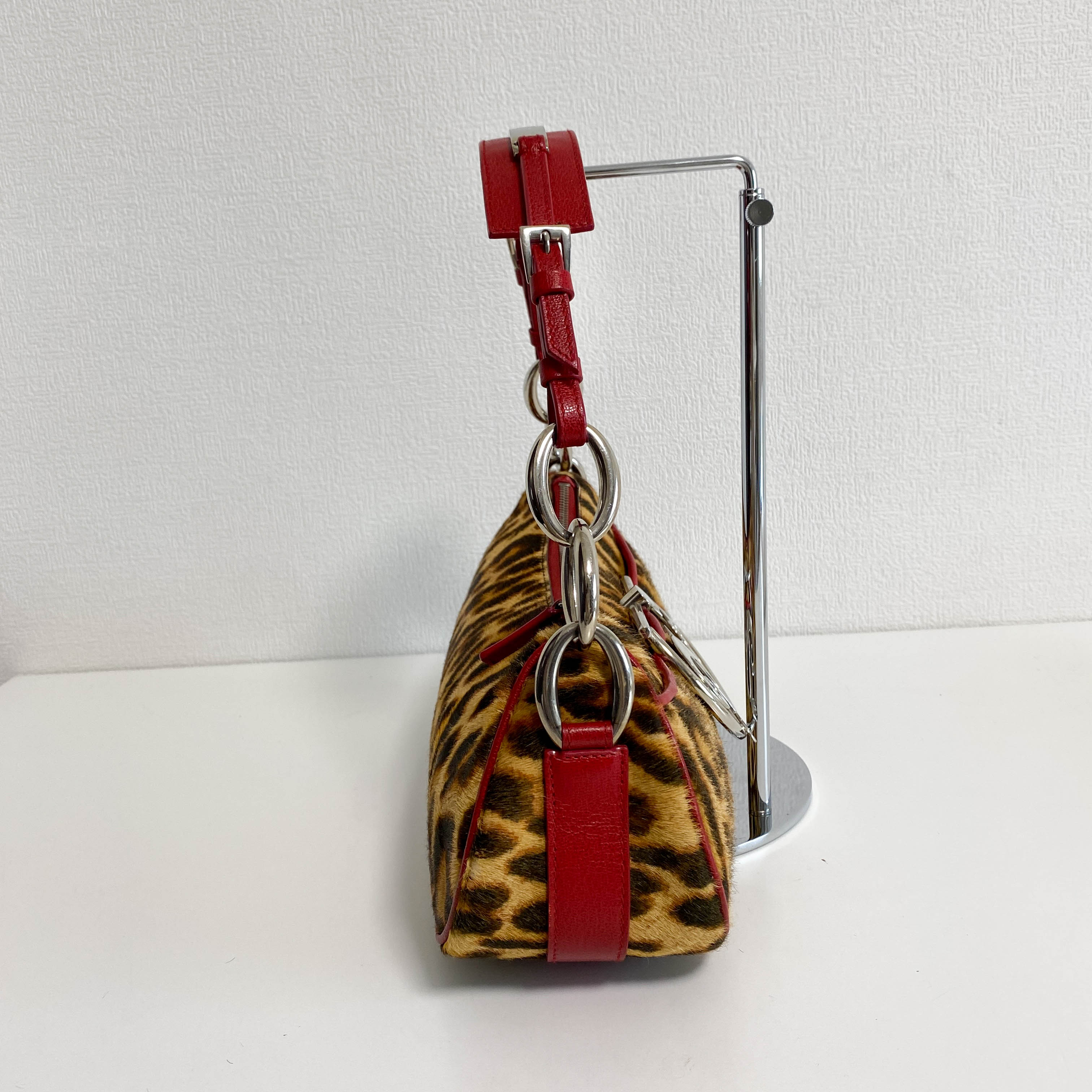 Leopard Brown Pony Hair Handbag