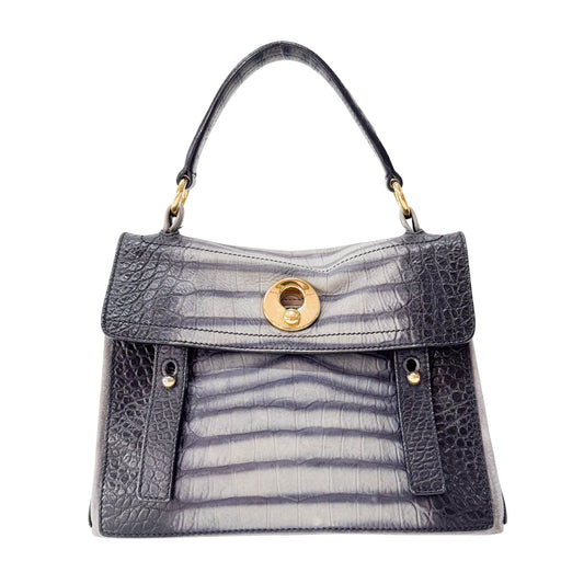 Muse Grey Leather Handbag