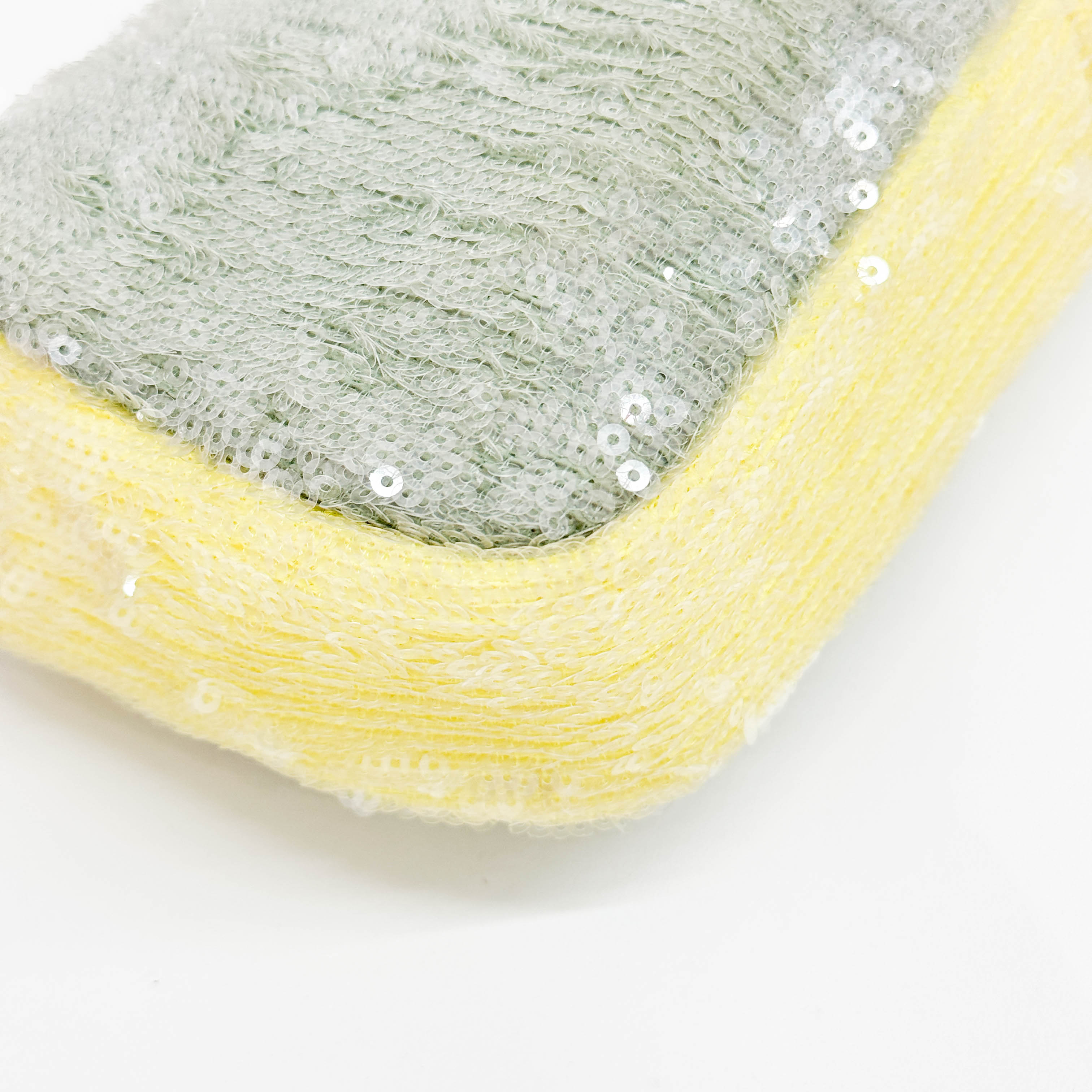 Classic Flap Waterfall Green Sequin Shoulder Bag