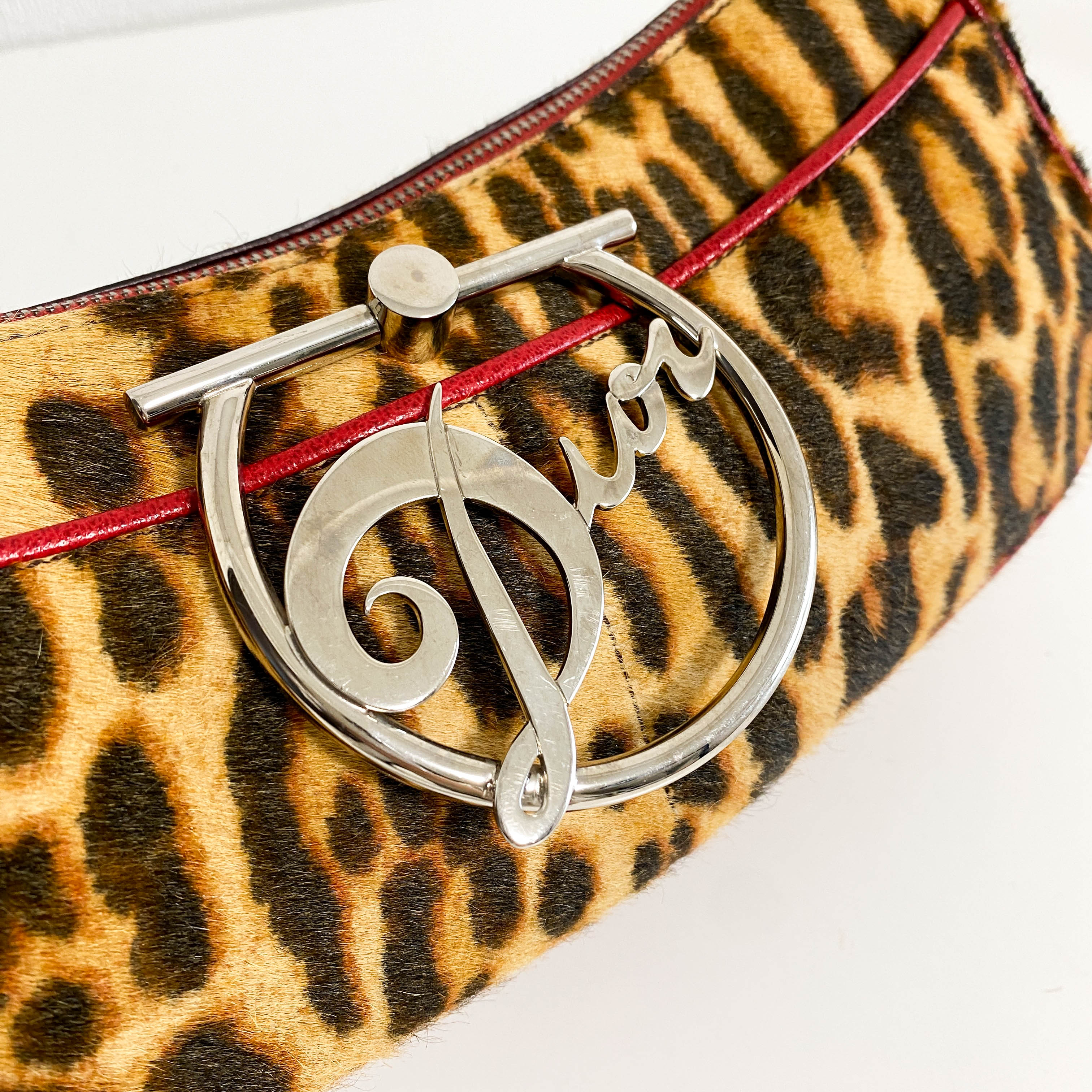 Leopard Brown Pony Hair Handbag