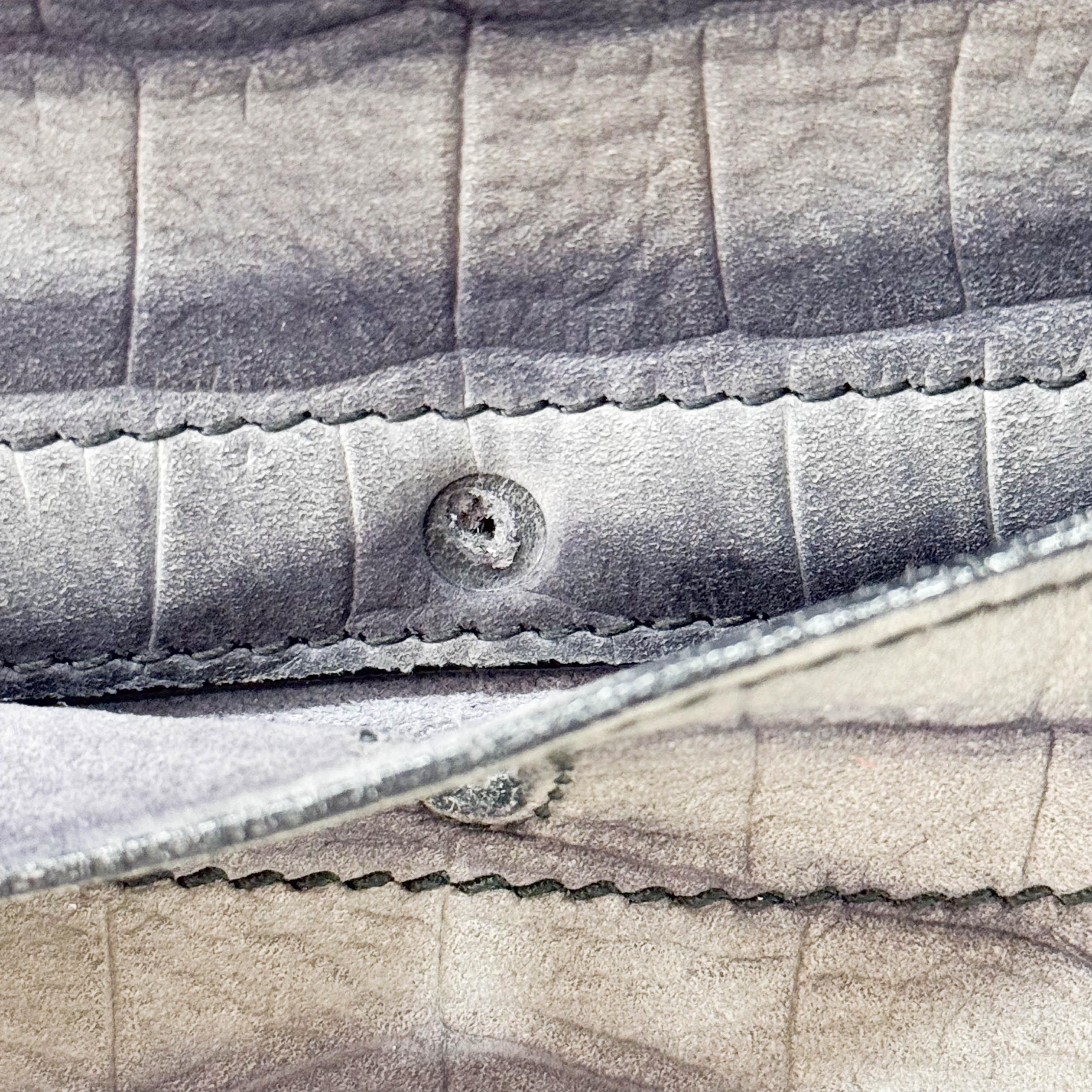 Muse Grey Leather Handbag