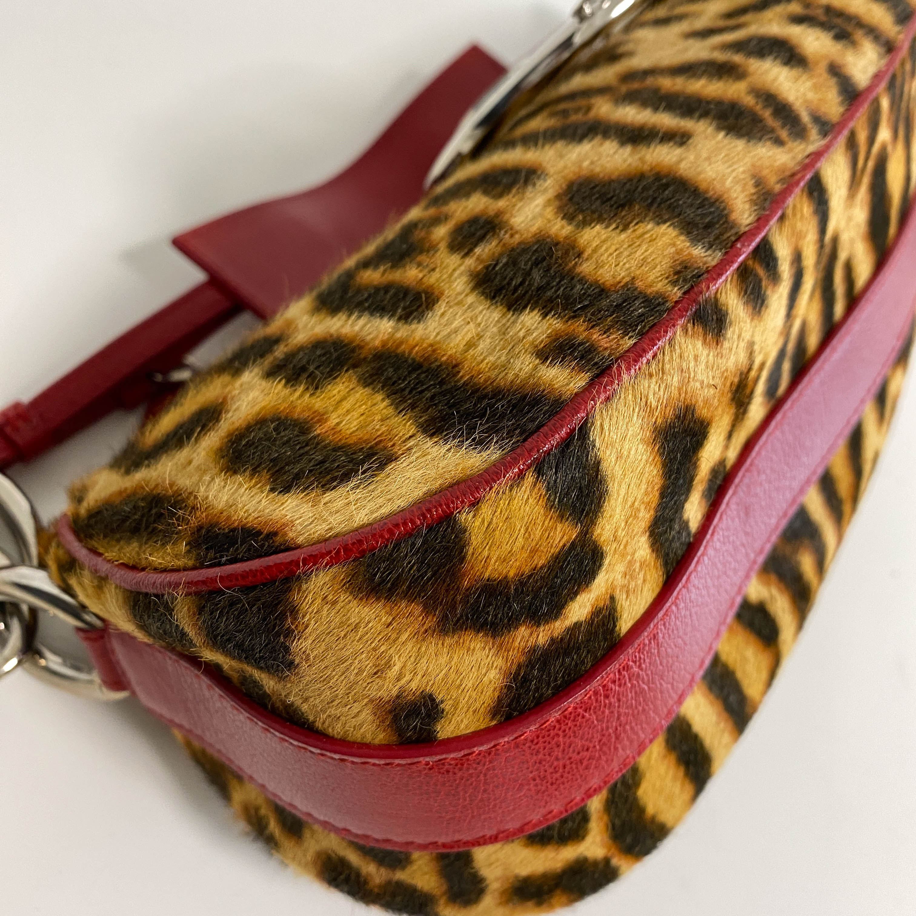 Leopard Brown Pony Hair Handbag