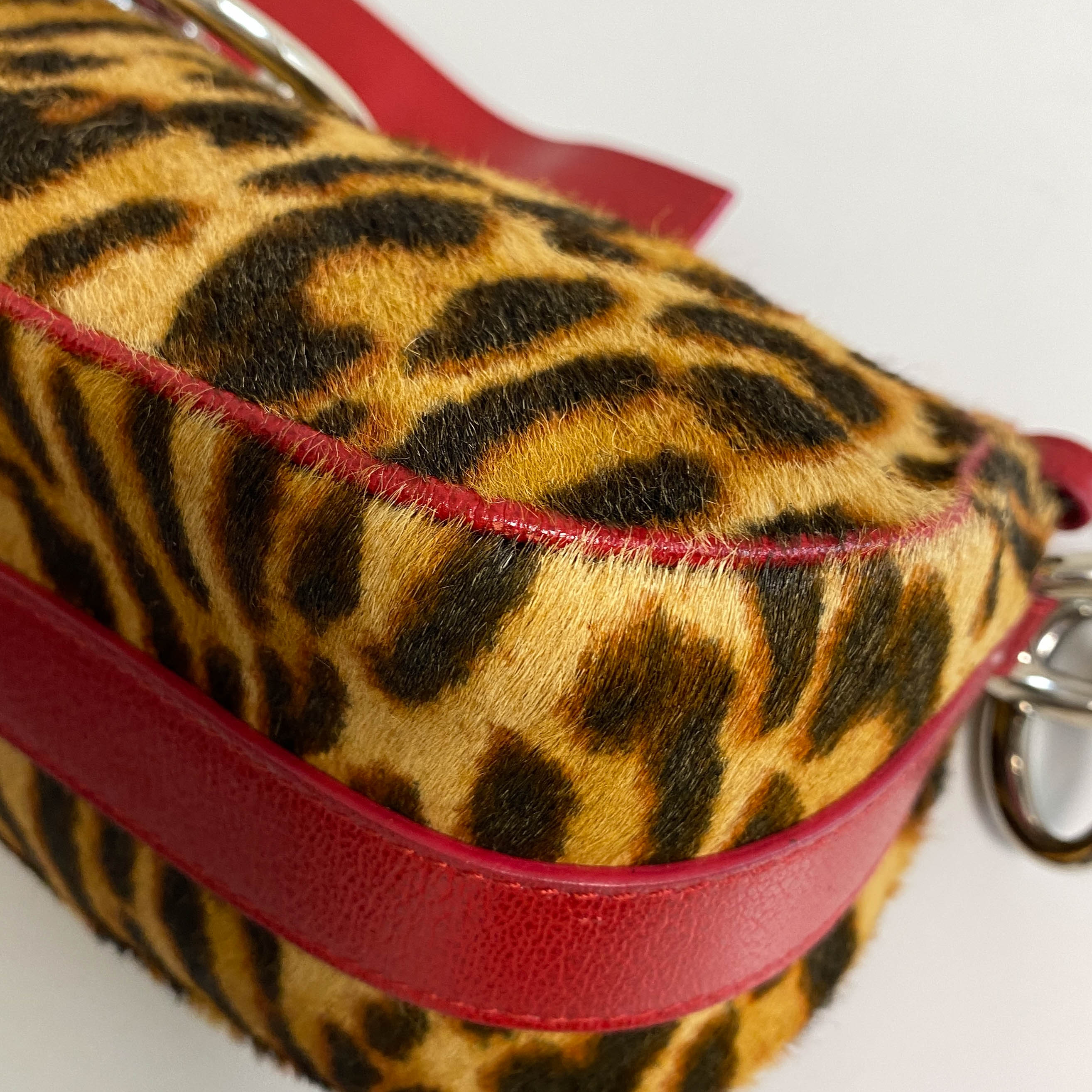 Leopard Brown Pony Hair Handbag