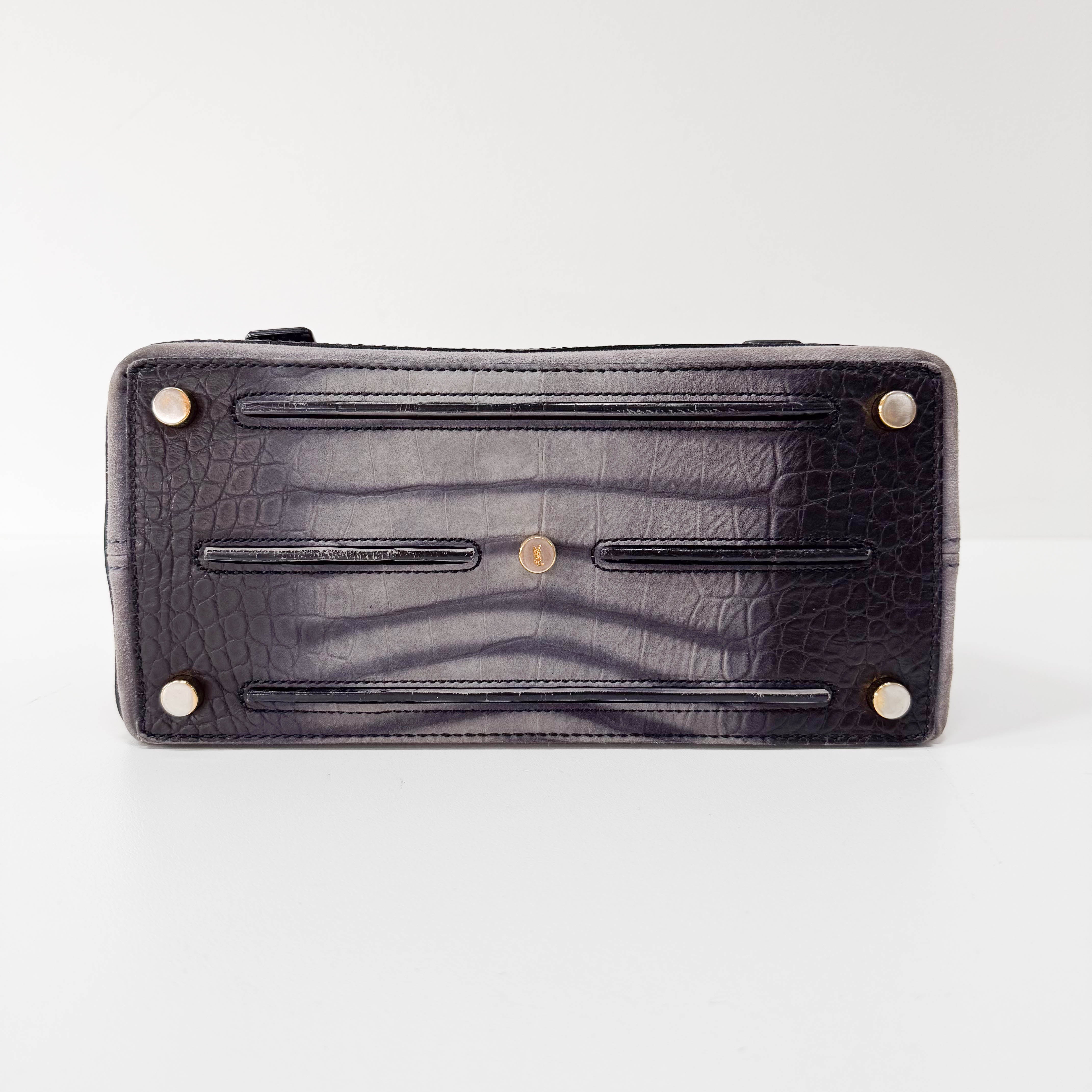 Muse Grey Leather Handbag