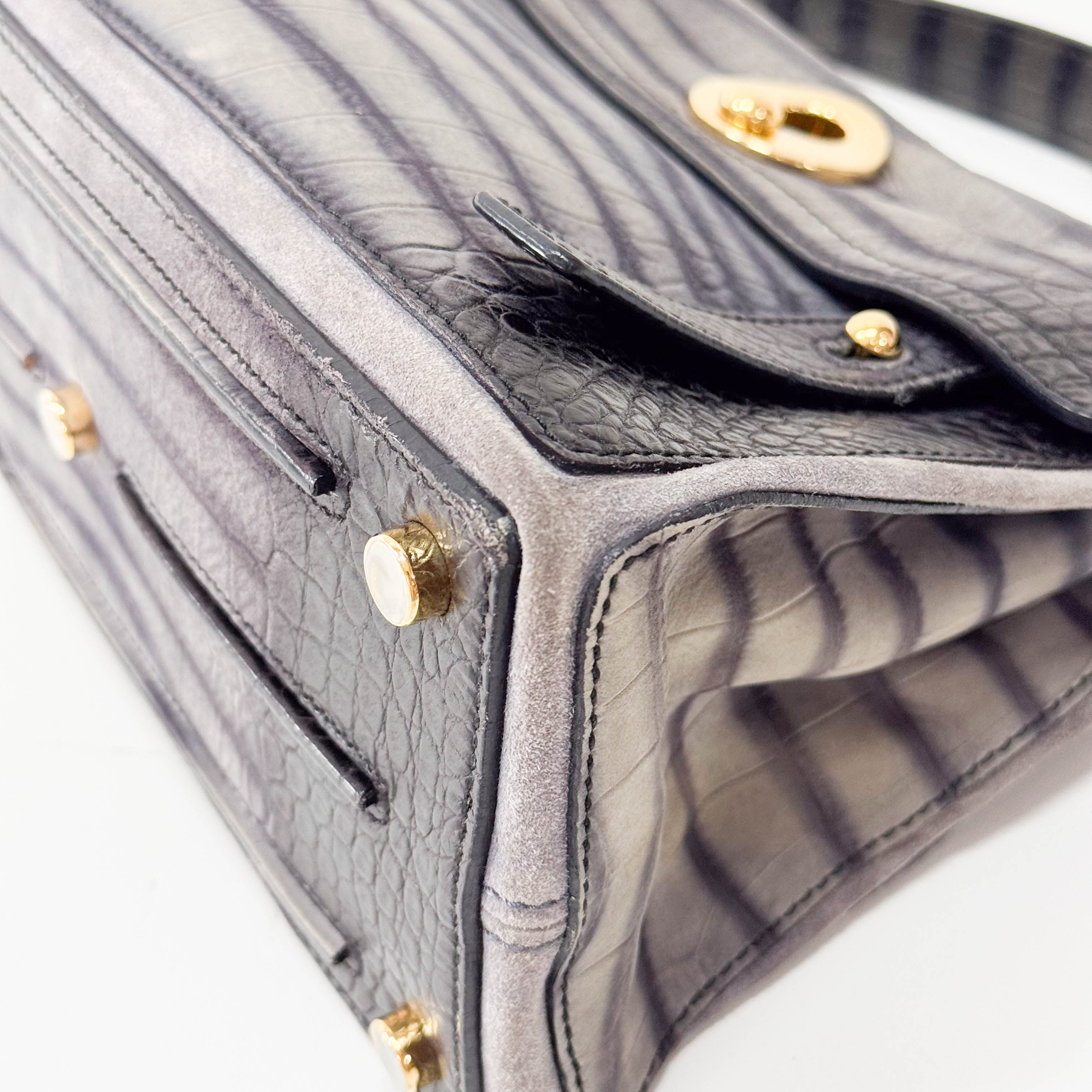 Muse Grey Leather Handbag