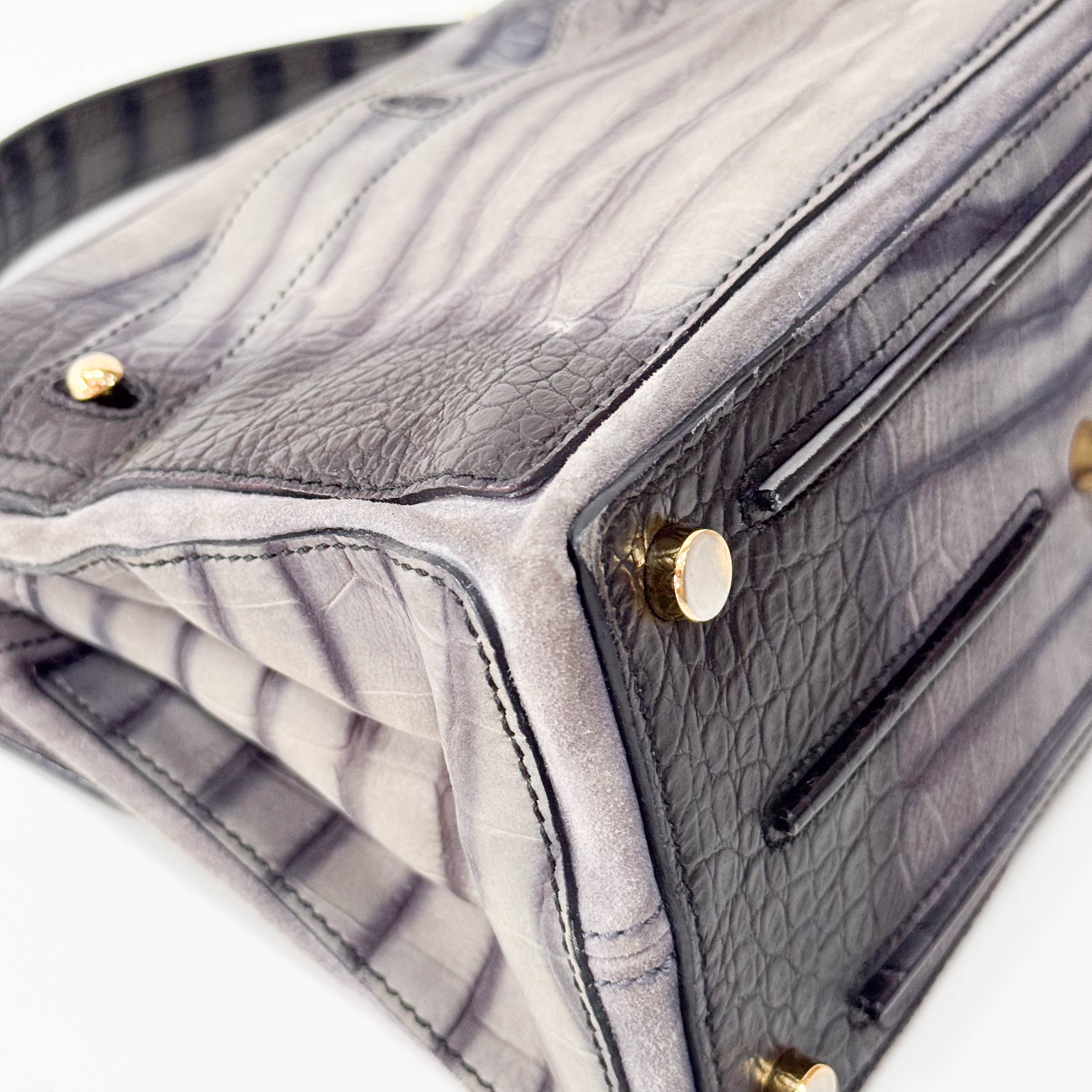 Muse Grey Leather Handbag