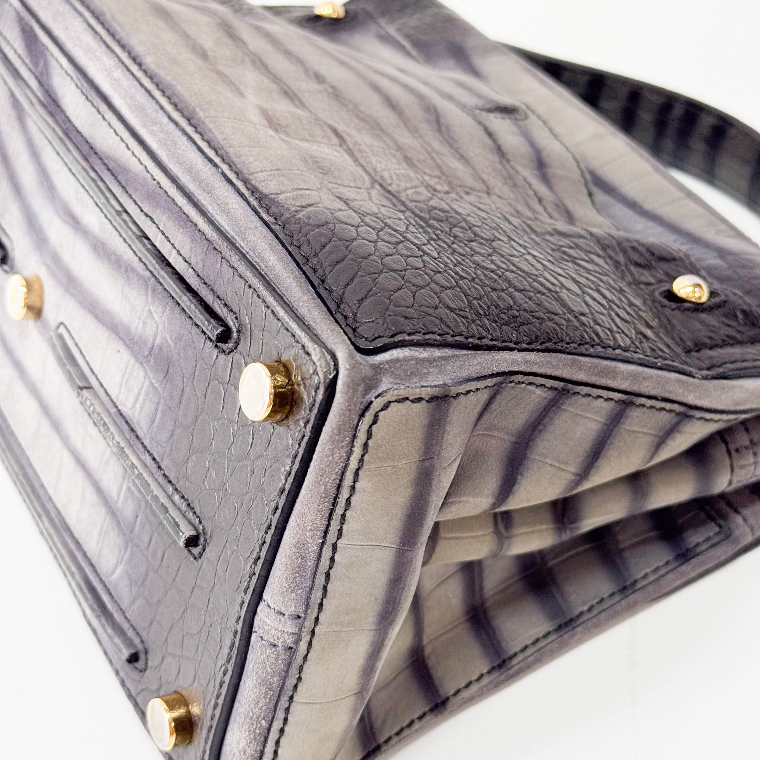 Muse Grey Leather Handbag