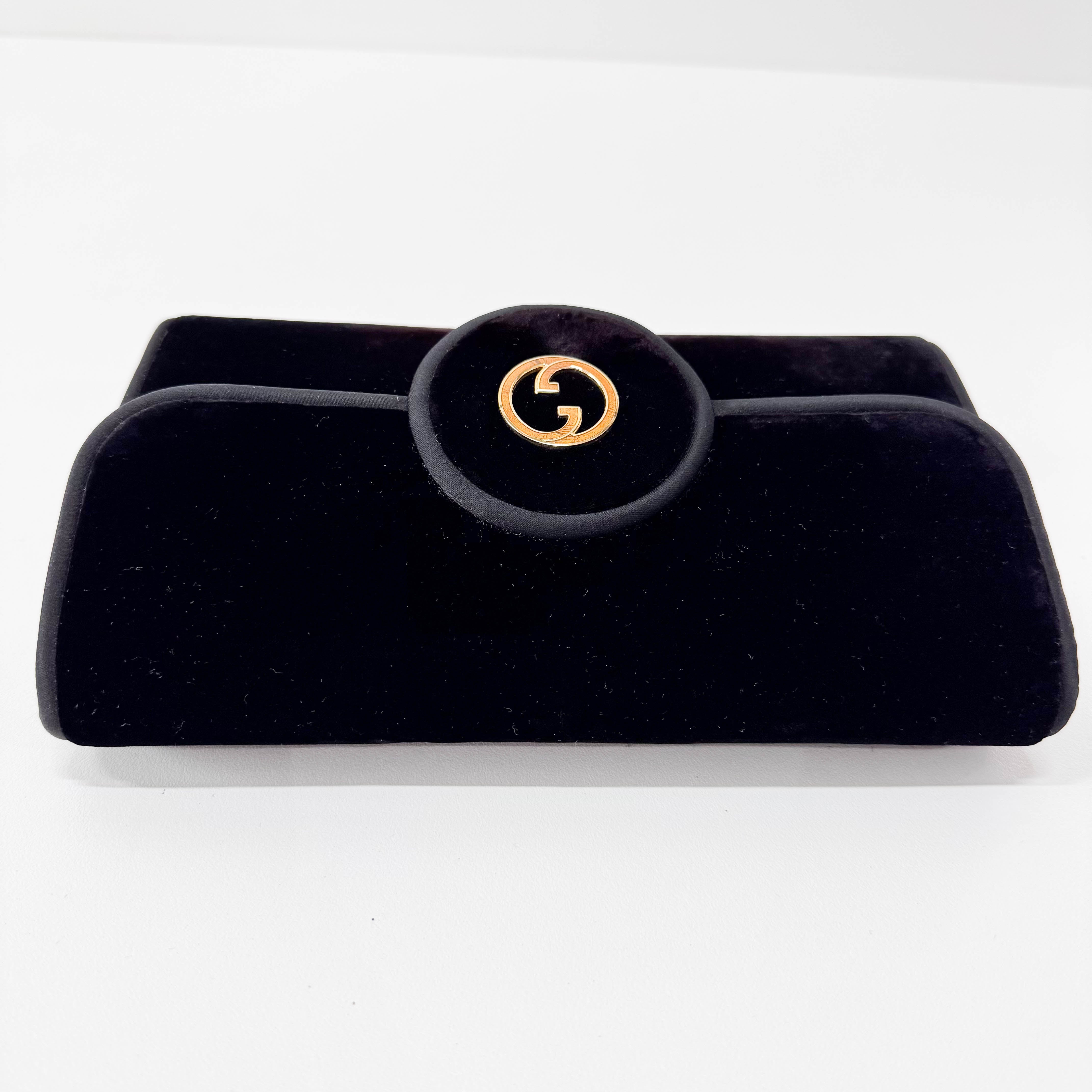 Black Velvet GG Clutch