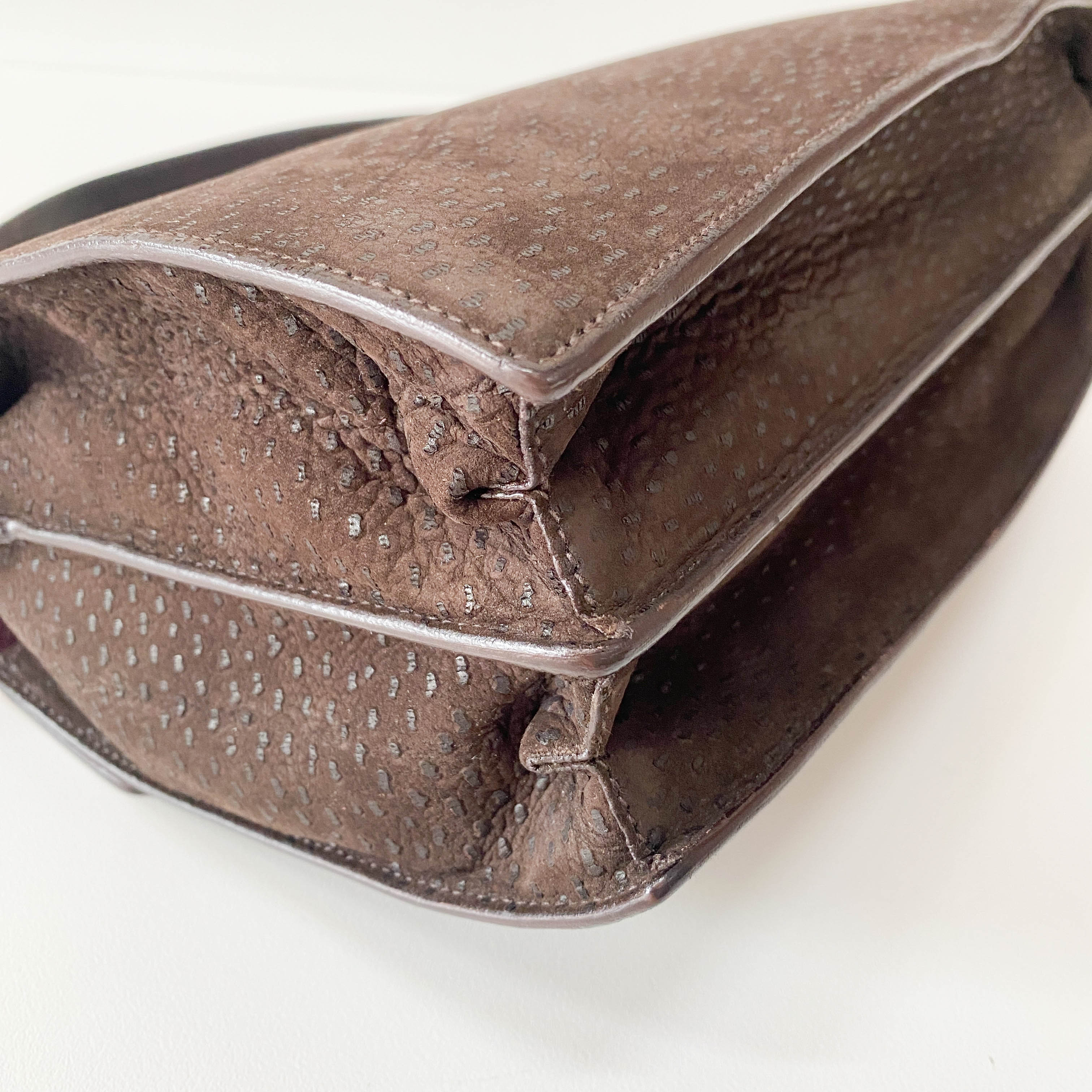 Archive Brown Nubuck Leather Shoulder Bag