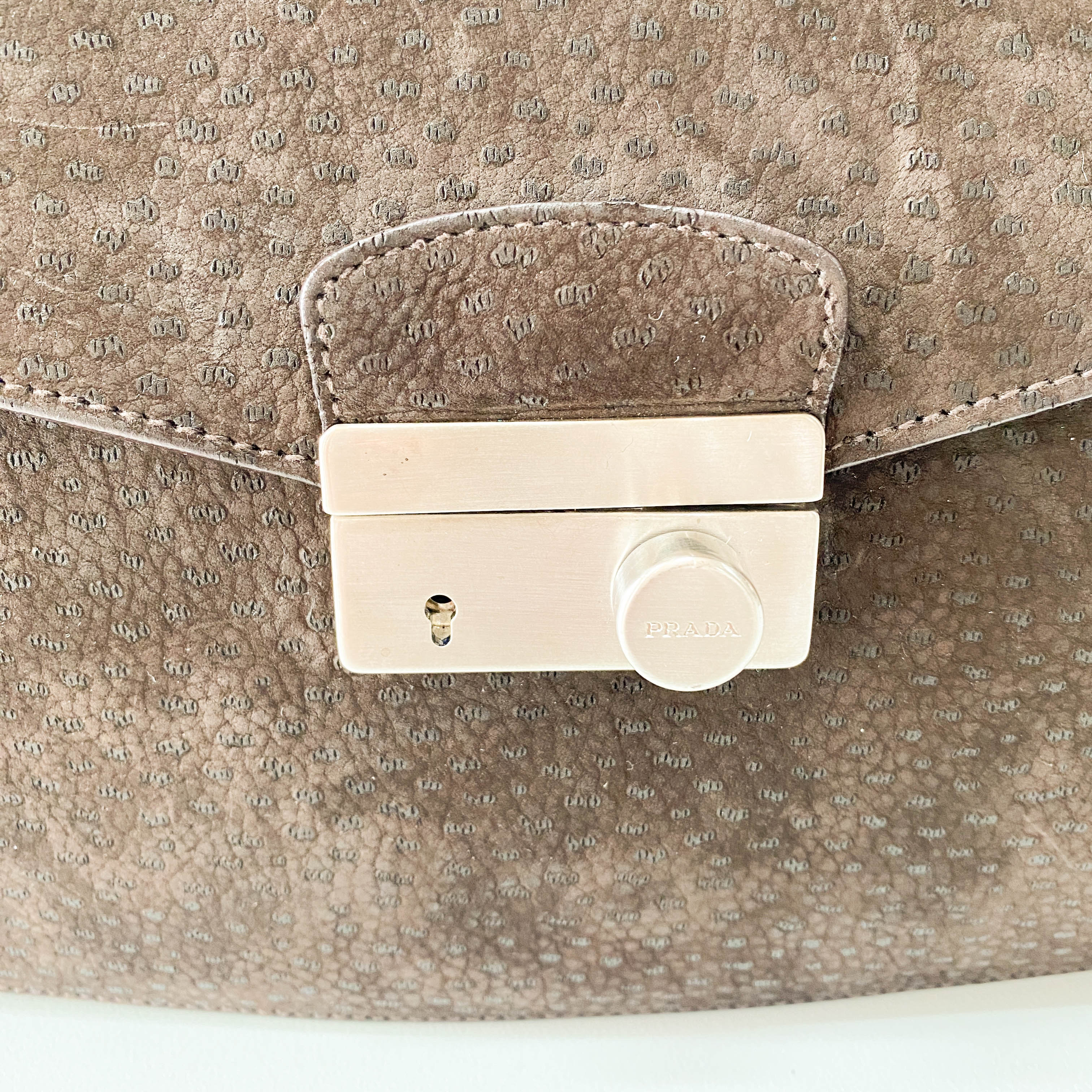 Archive Brown Nubuck Leather Shoulder Bag
