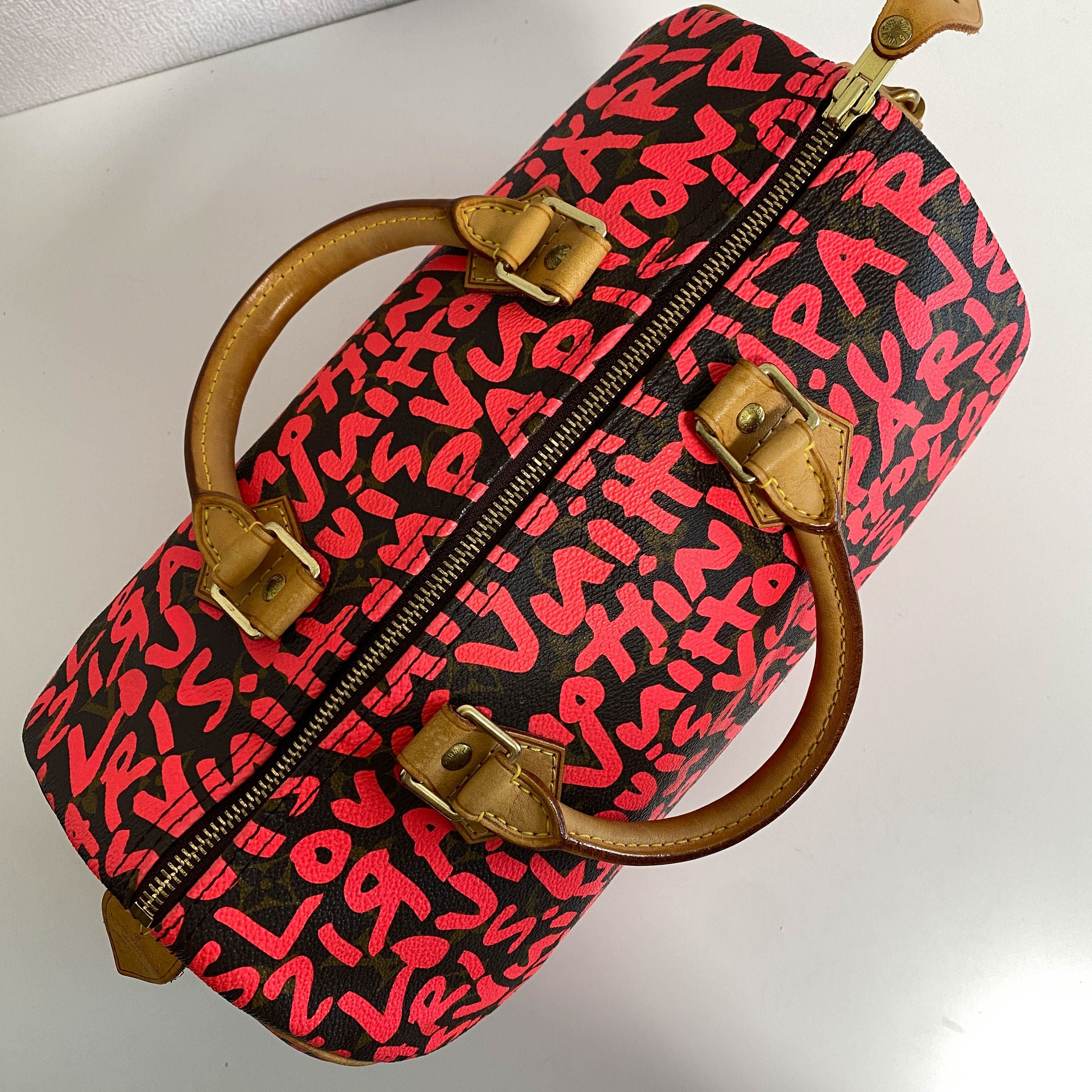 Limited Edition Fuchsia Graffiti Stephen Sprouse Speedy 30 Bag