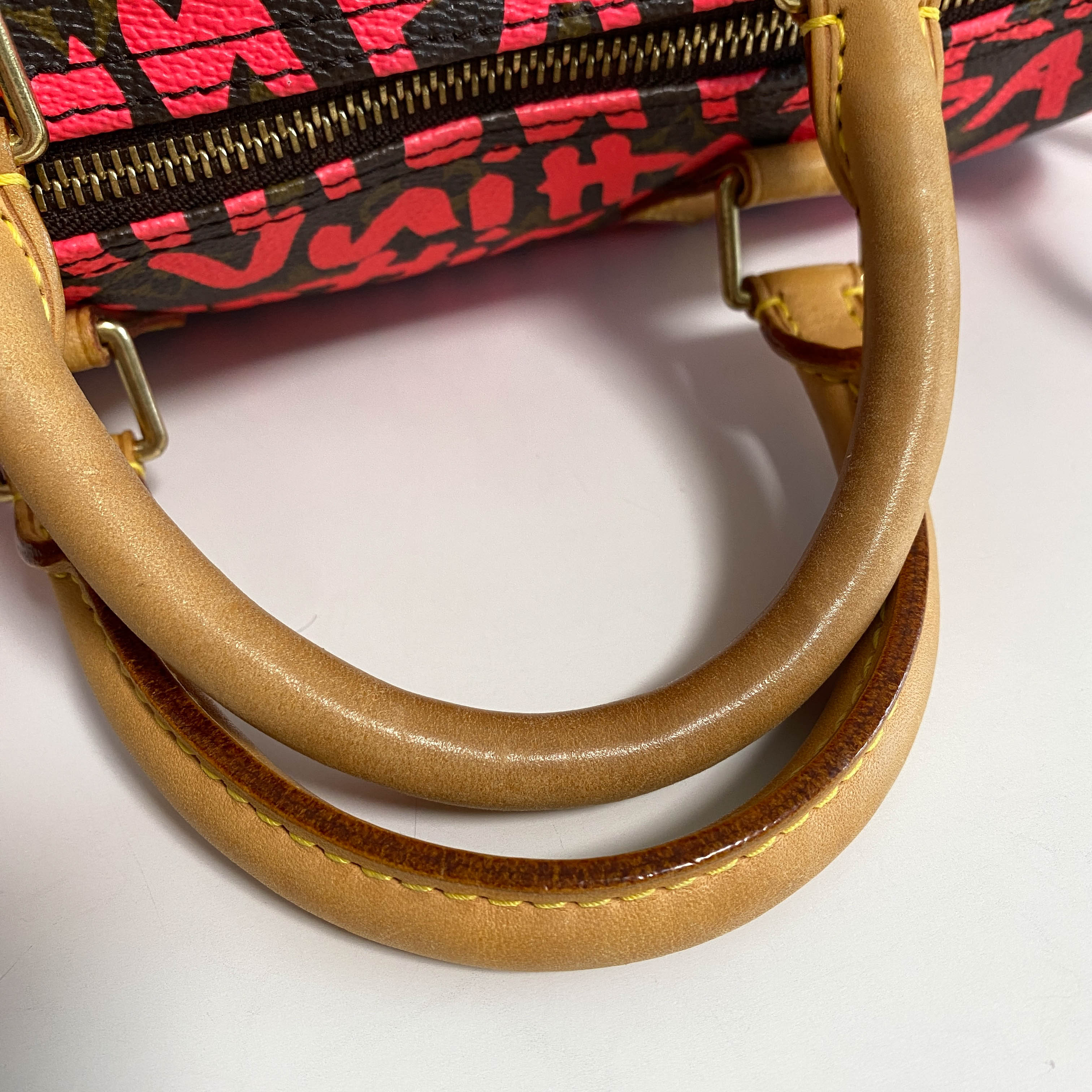 Limited Edition Fuchsia Graffiti Stephen Sprouse Speedy 30 Bag