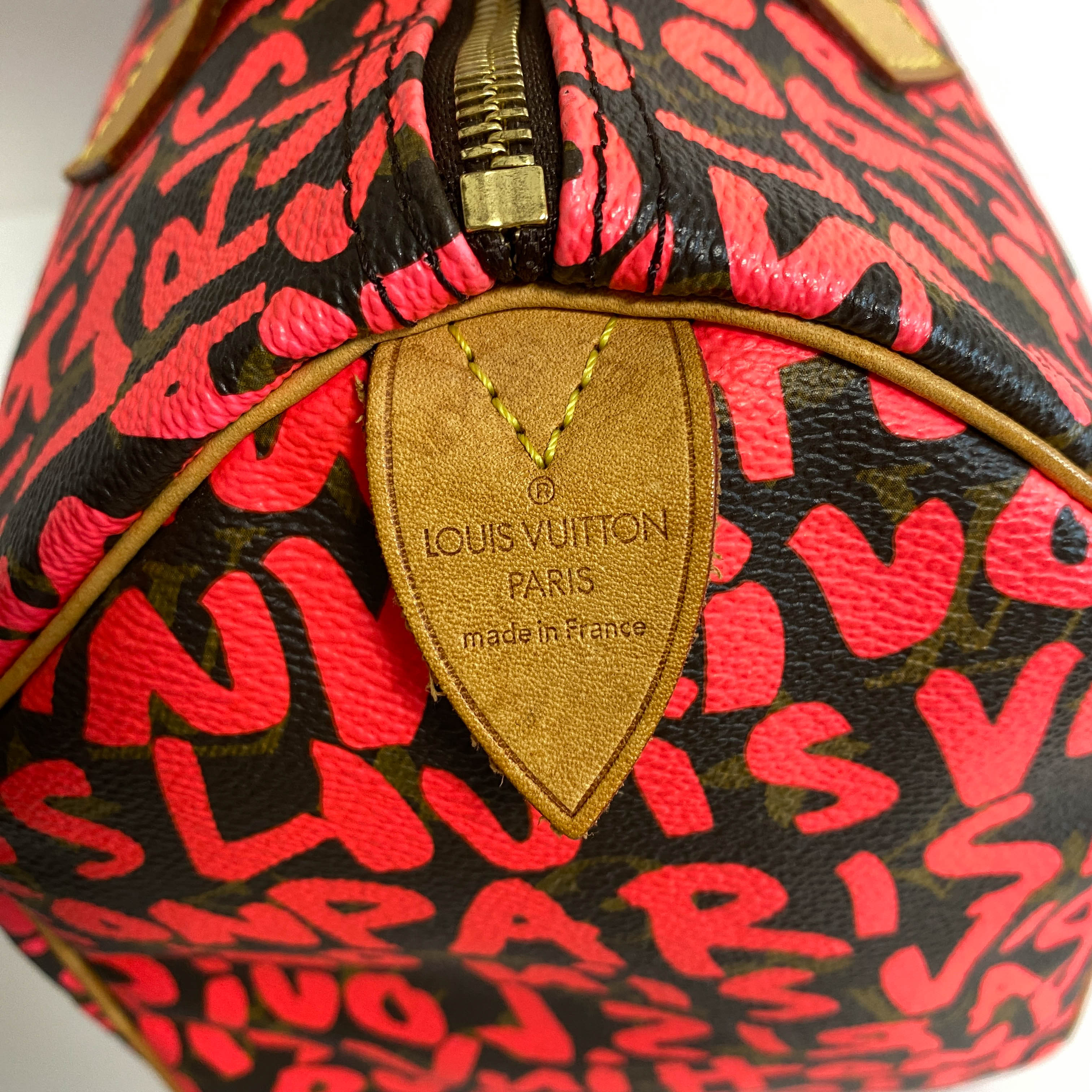 Limited Edition Fuchsia Graffiti Stephen Sprouse Speedy 30 Bag