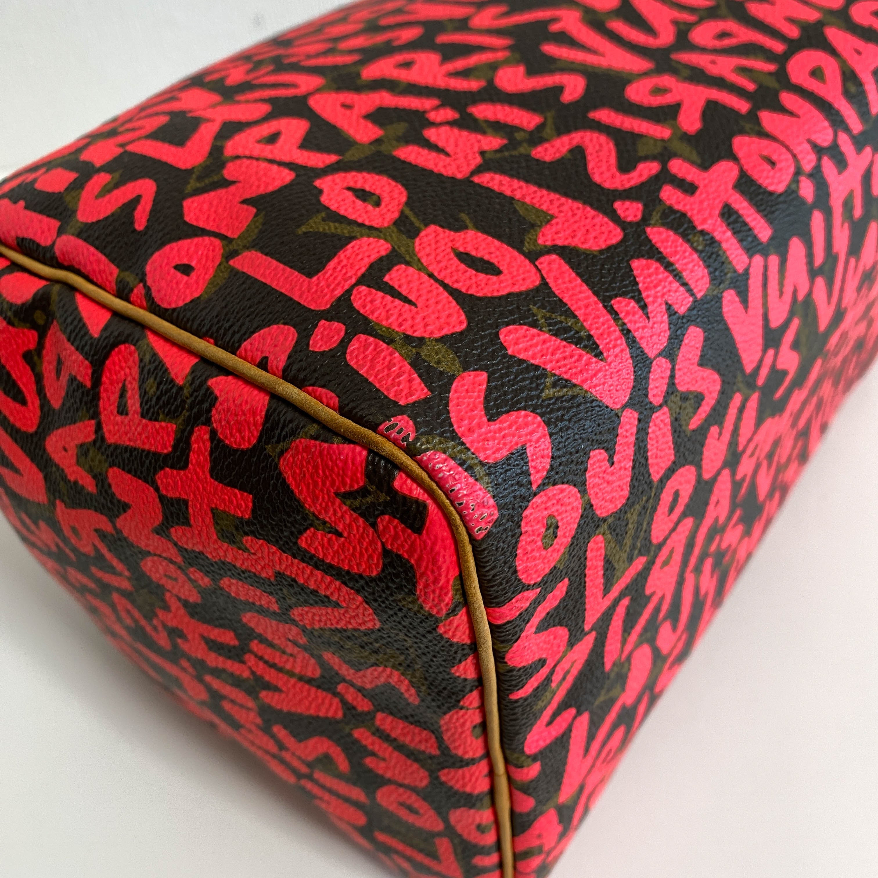 Limited Edition Fuchsia Graffiti Stephen Sprouse Speedy 30 Bag