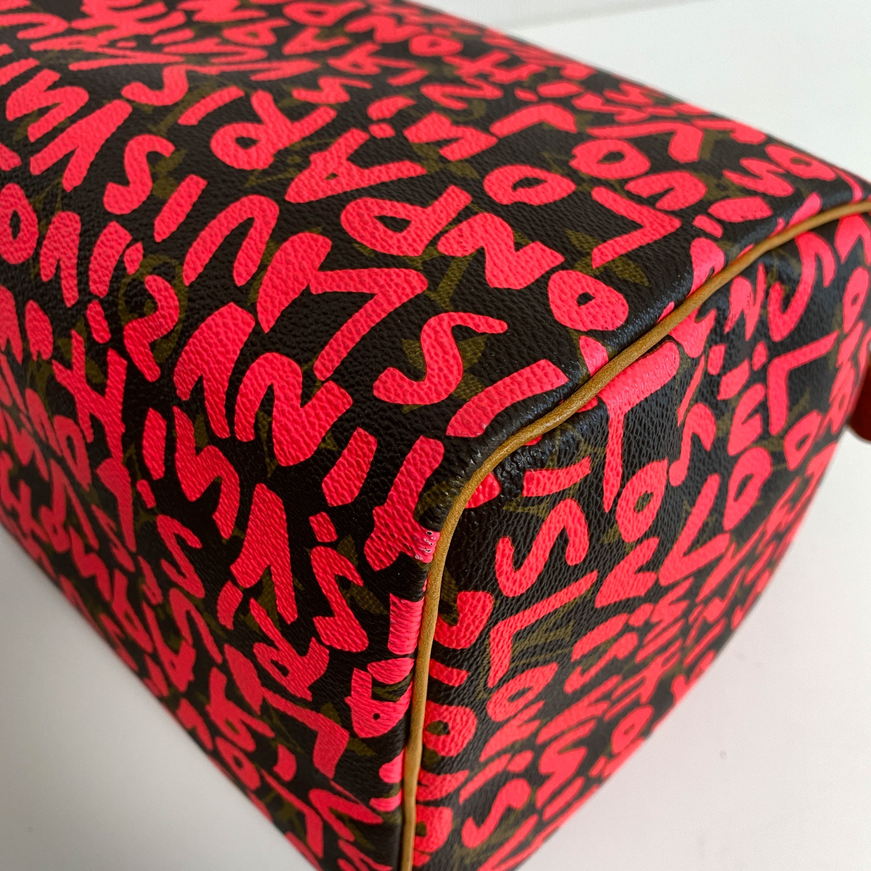 Limited Edition Fuchsia Graffiti Stephen Sprouse Speedy 30 Bag
