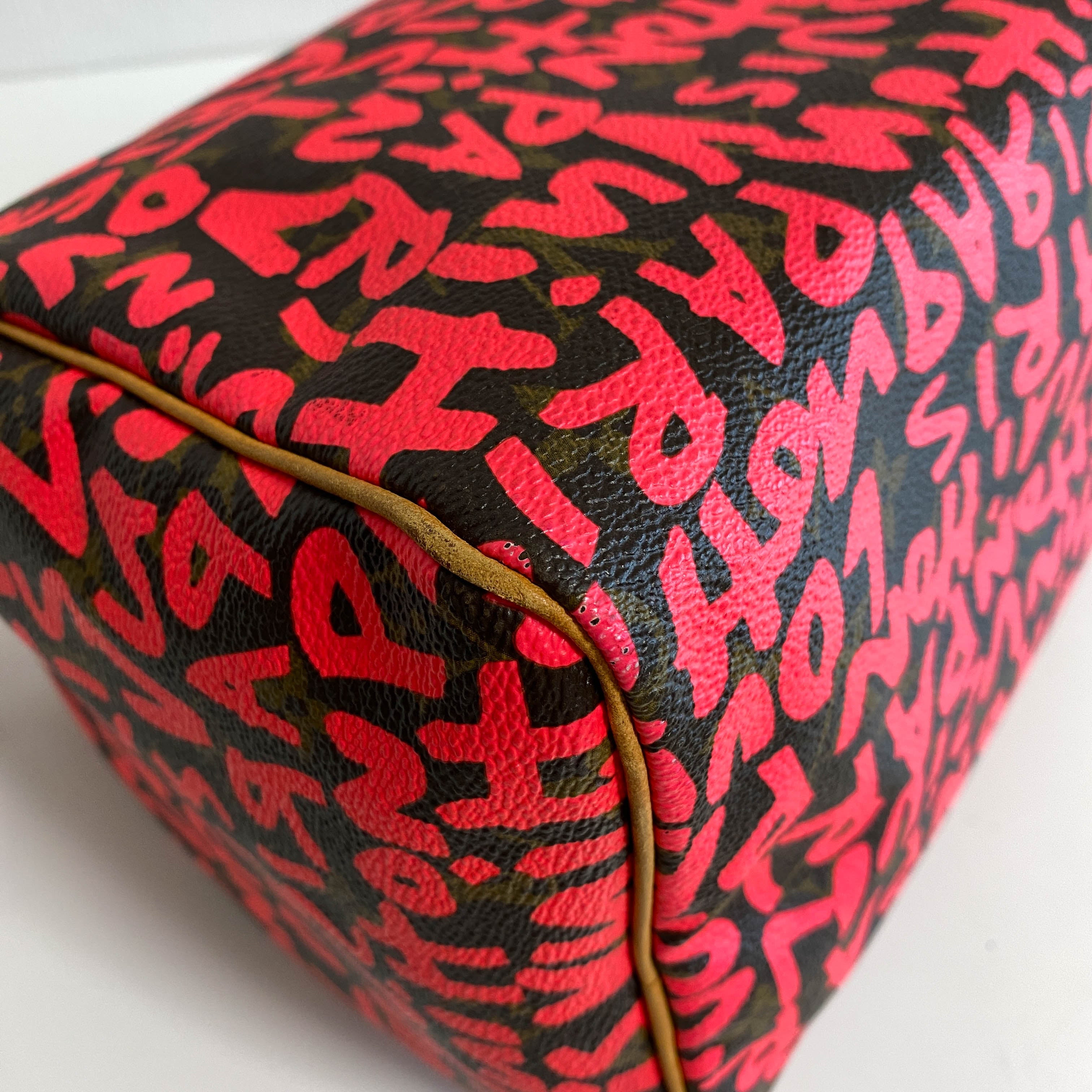 Limited Edition Fuchsia Graffiti Stephen Sprouse Speedy 30 Bag