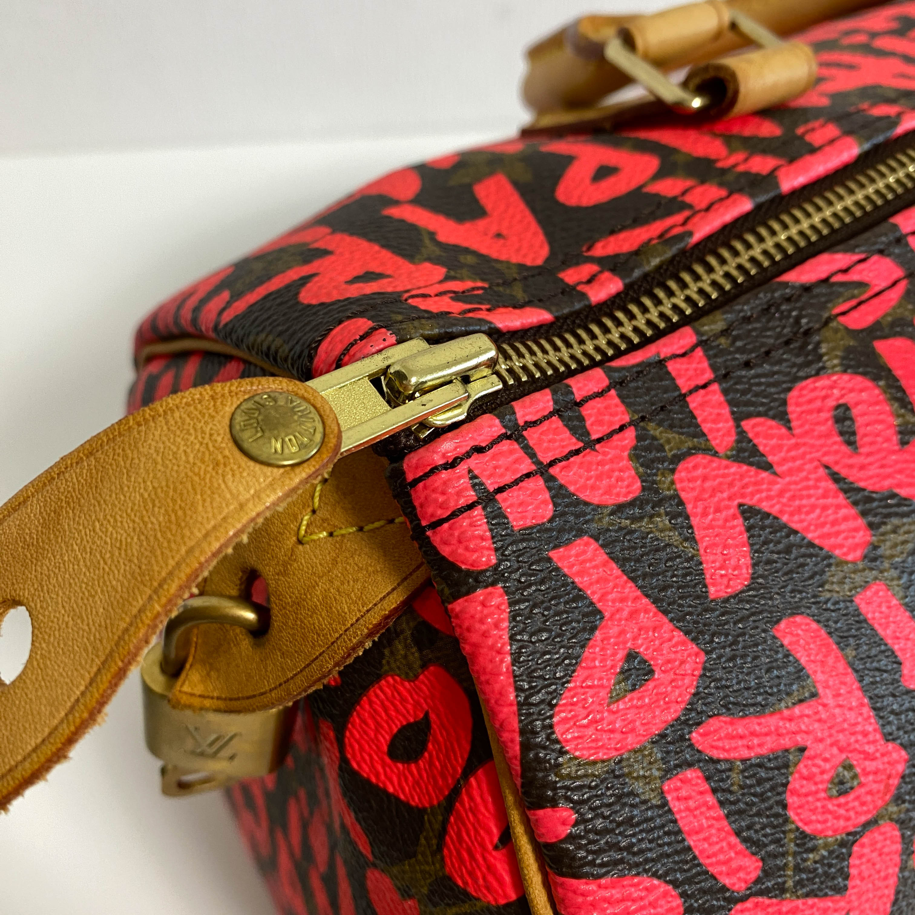 Limited Edition Fuchsia Graffiti Stephen Sprouse Speedy 30 Bag