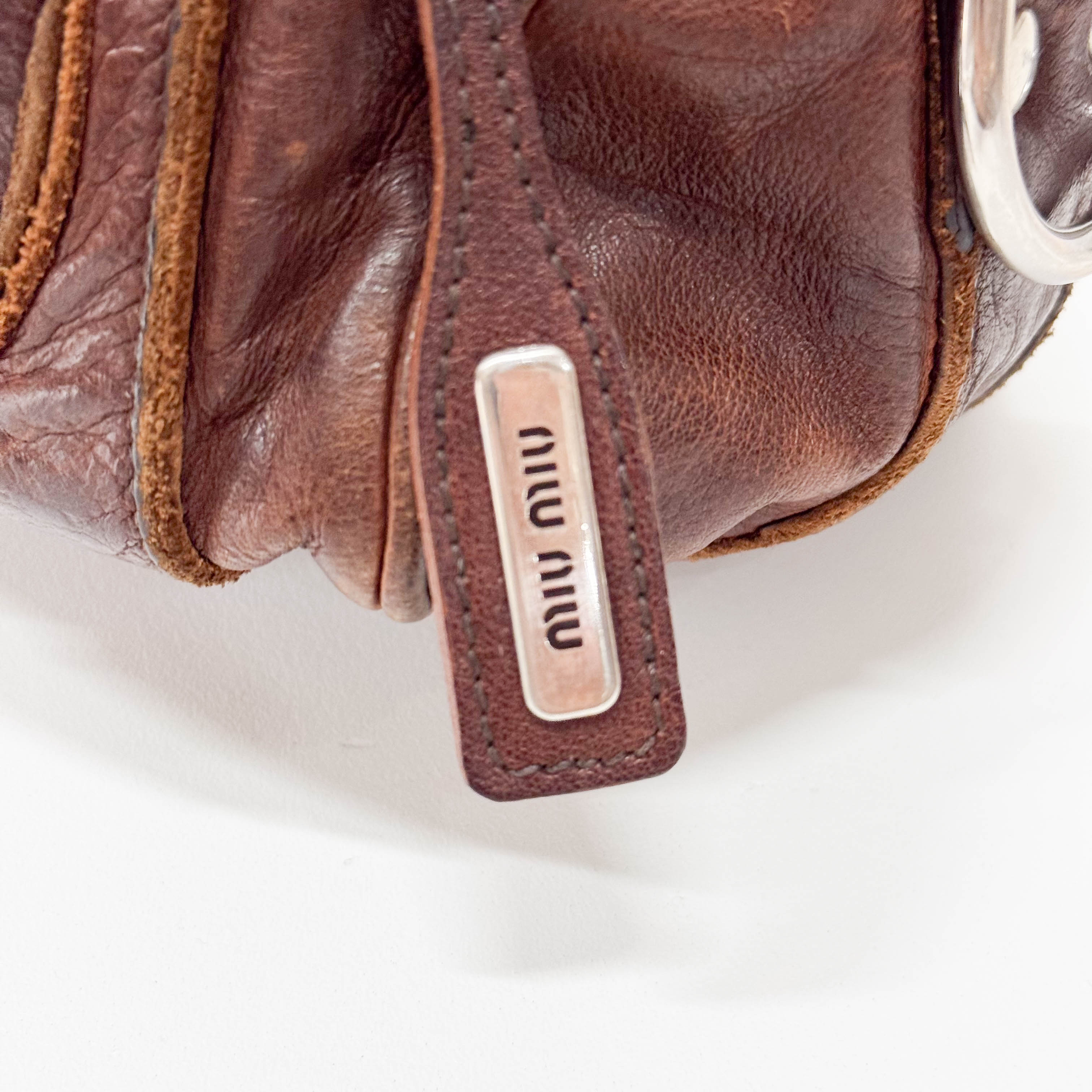 Mini Boss Brown Leather Handbag