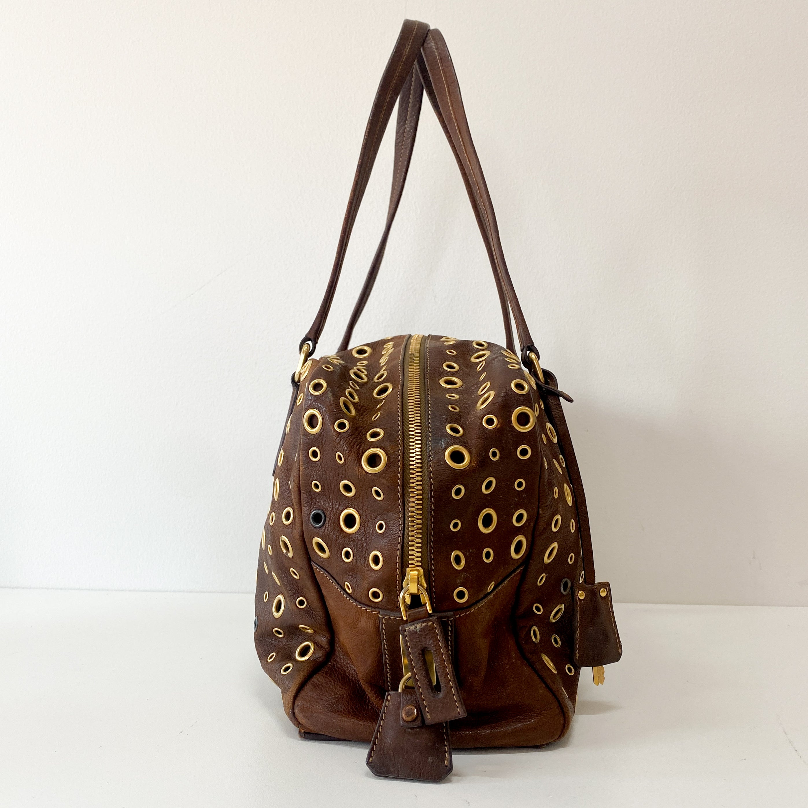 Brown Leather Shoulder Bag