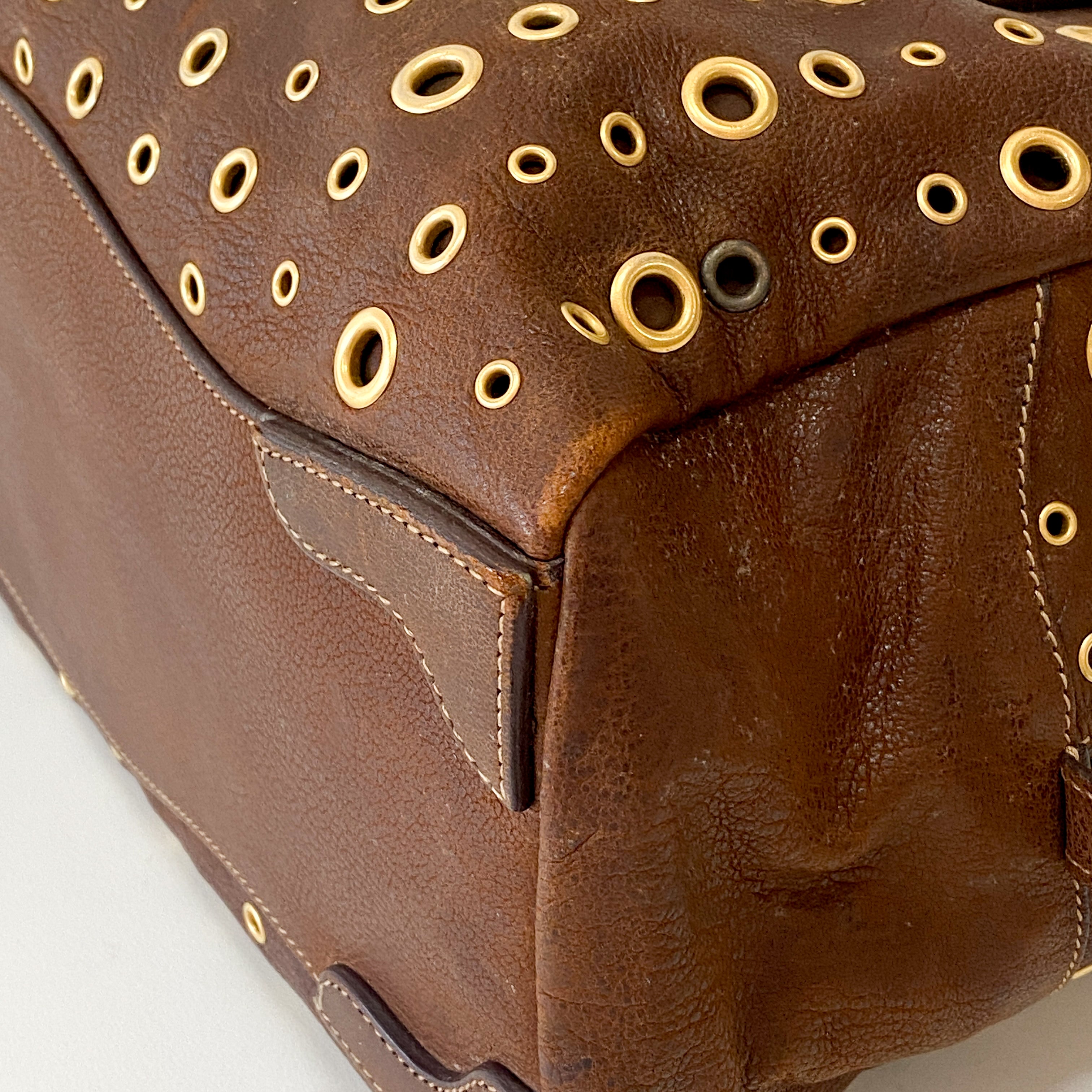 Brown Leather Shoulder Bag