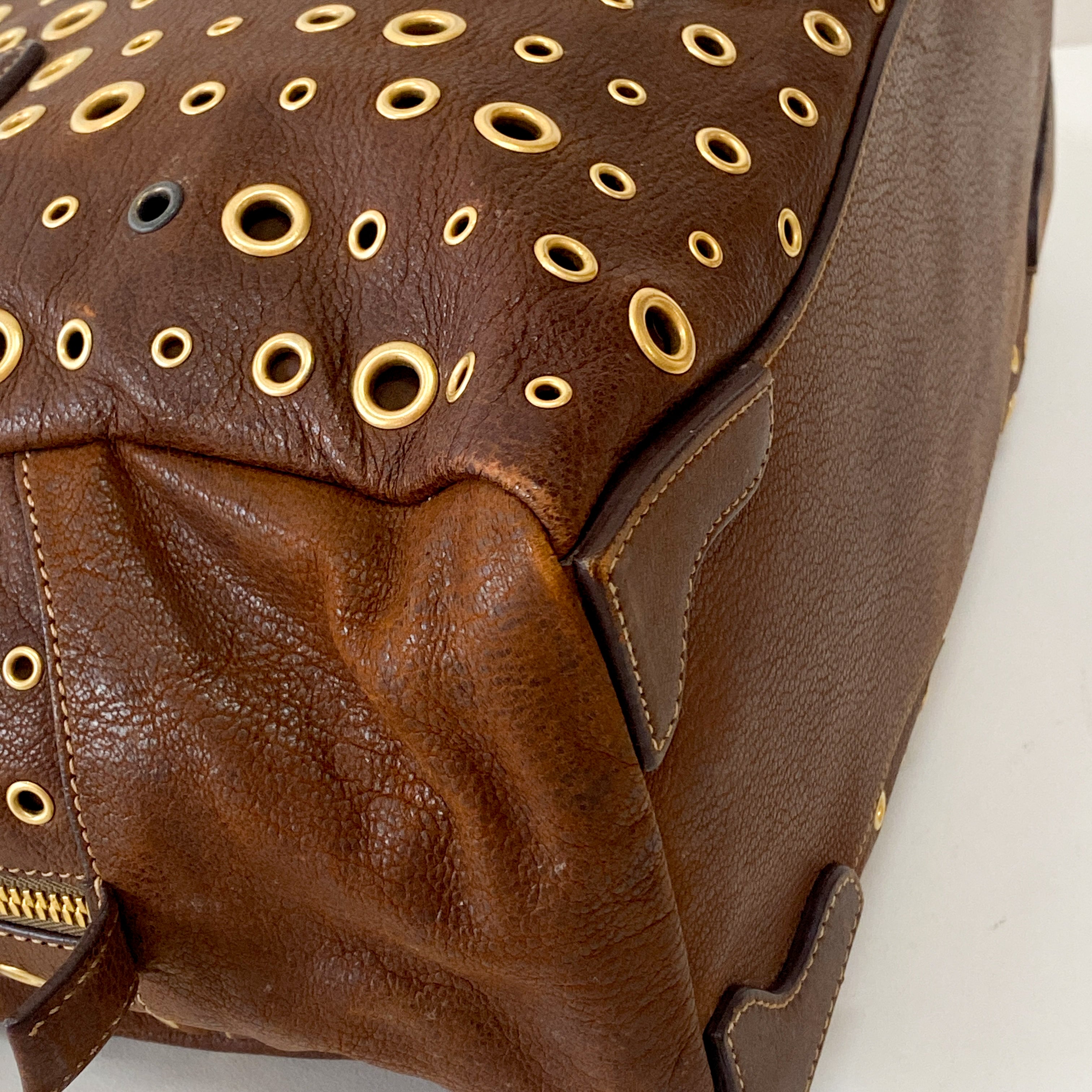 Brown Leather Shoulder Bag