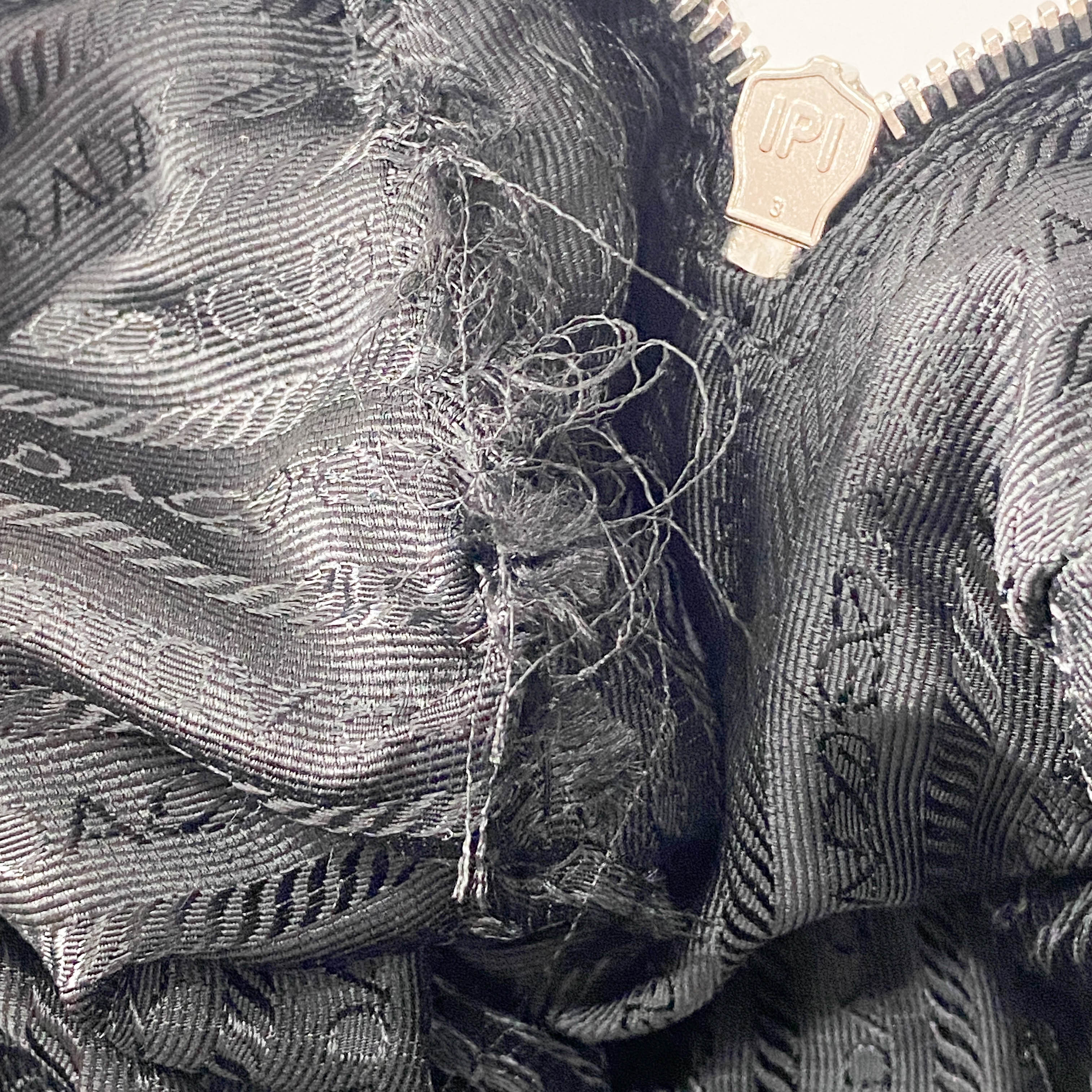 Tessuto Black Nylon Shoulder Bag