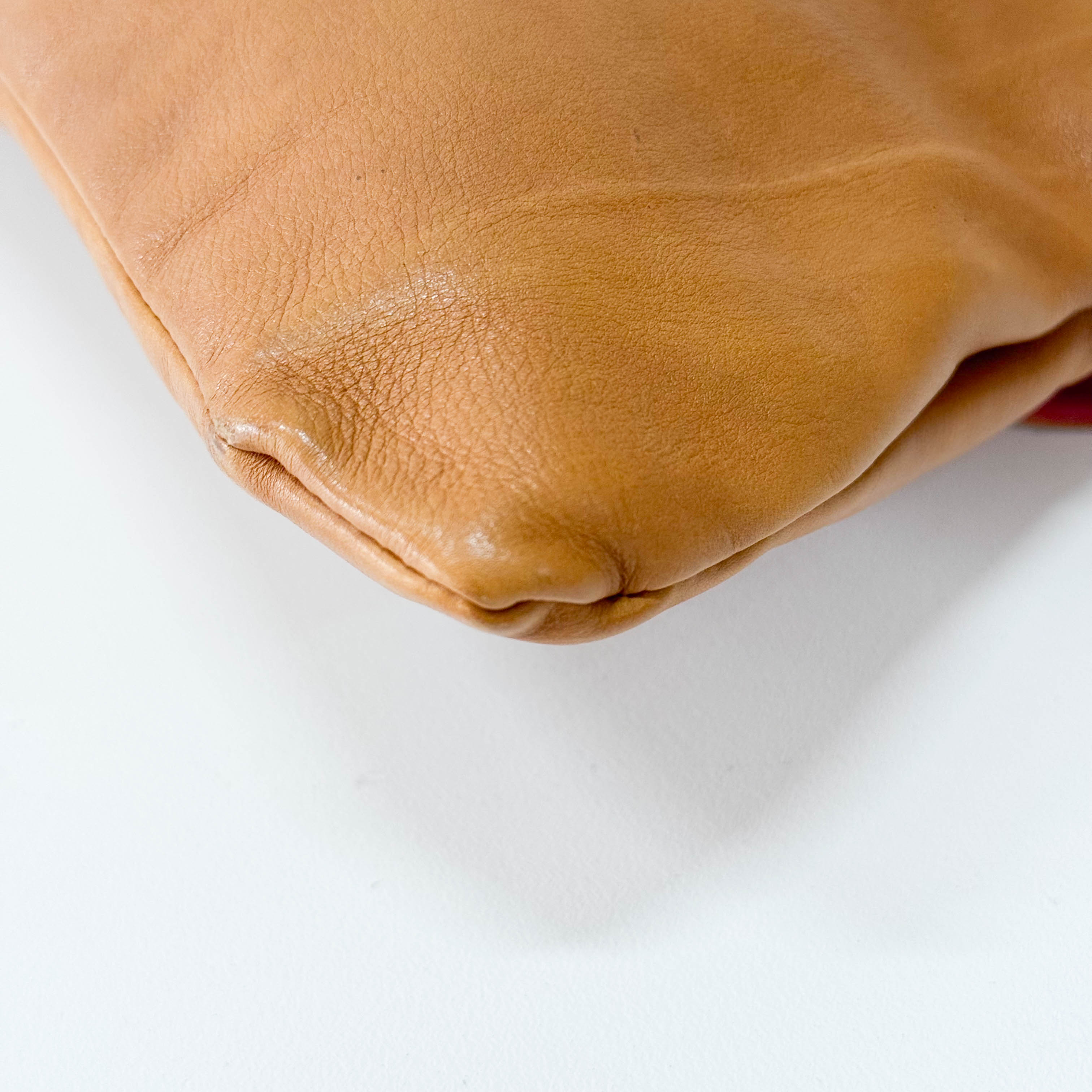 Brown Leather Chain Tassel Shoulder Bag