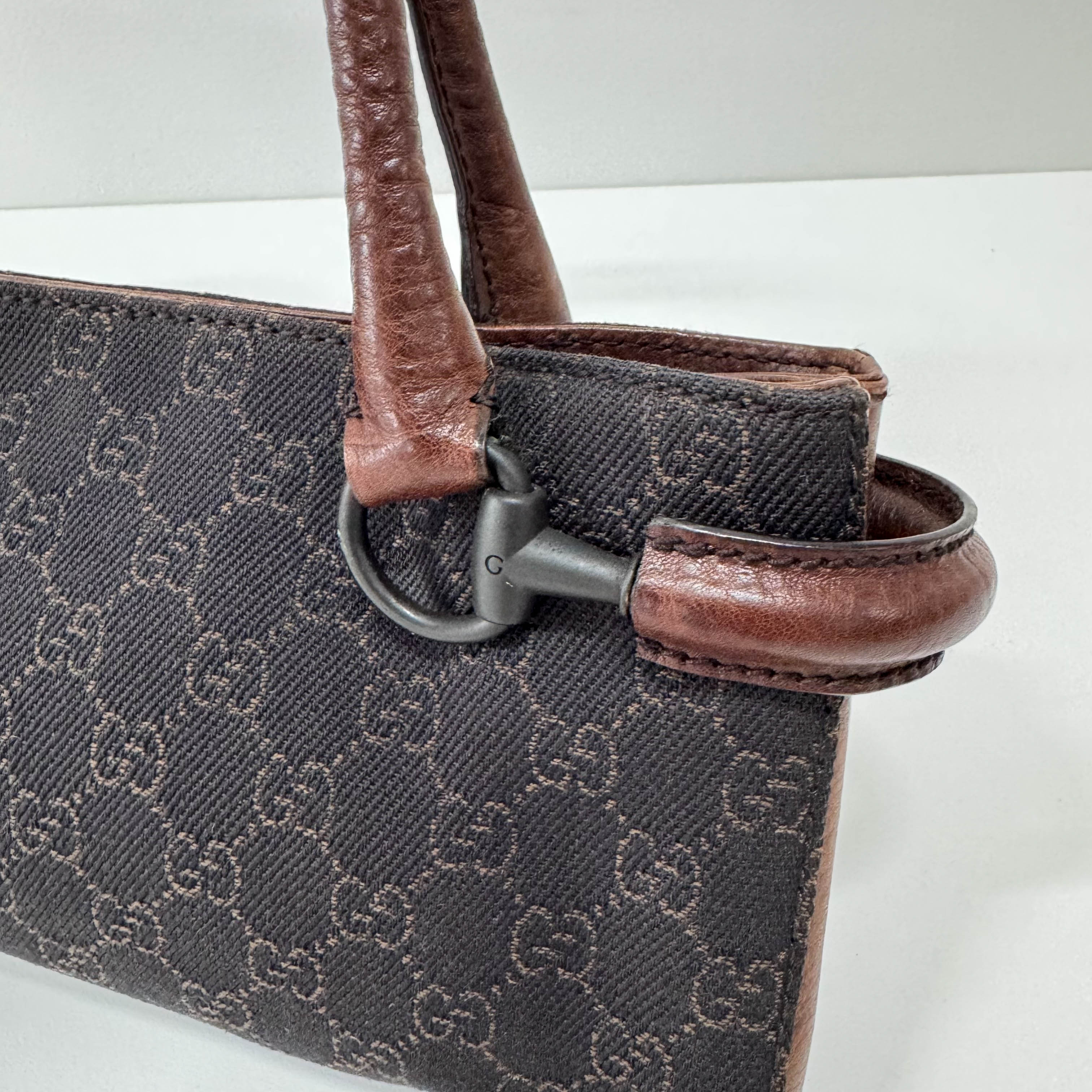 Navy Canvas Shoulder Bag