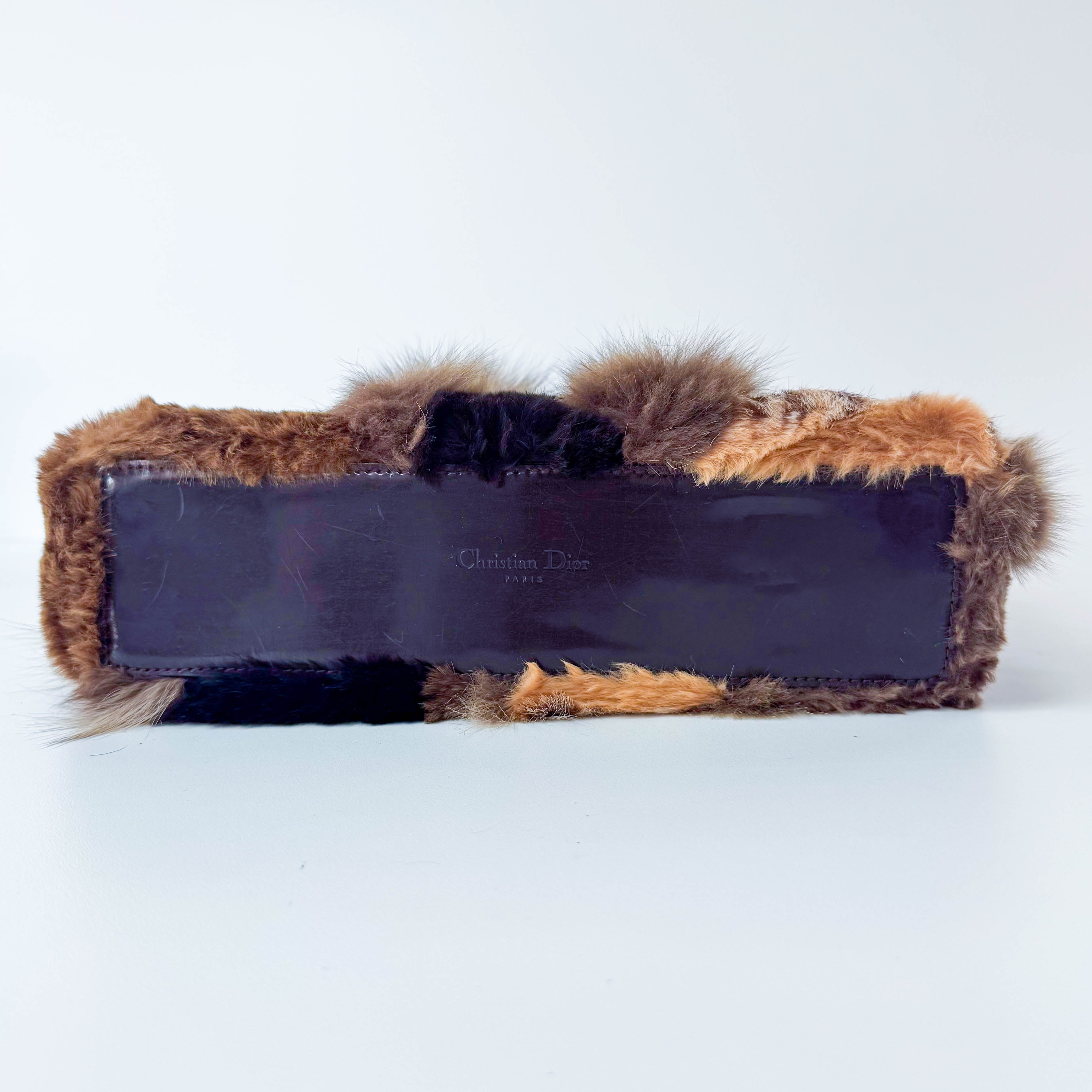 Leopard Print Fur Tote Bag