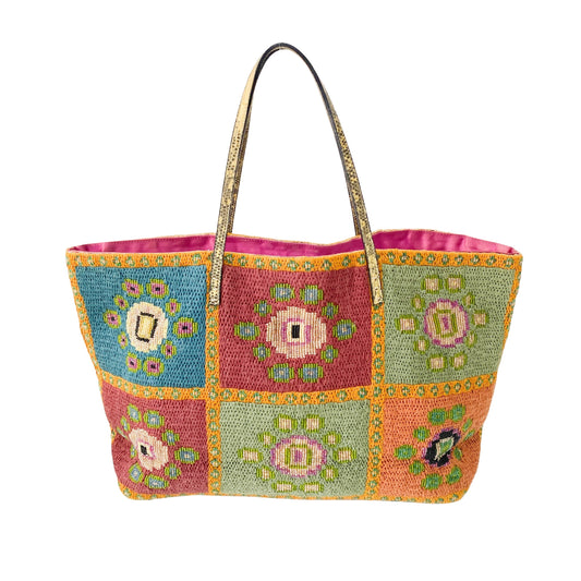 Klimt Collection Multi-colour Beaded Tote Bag