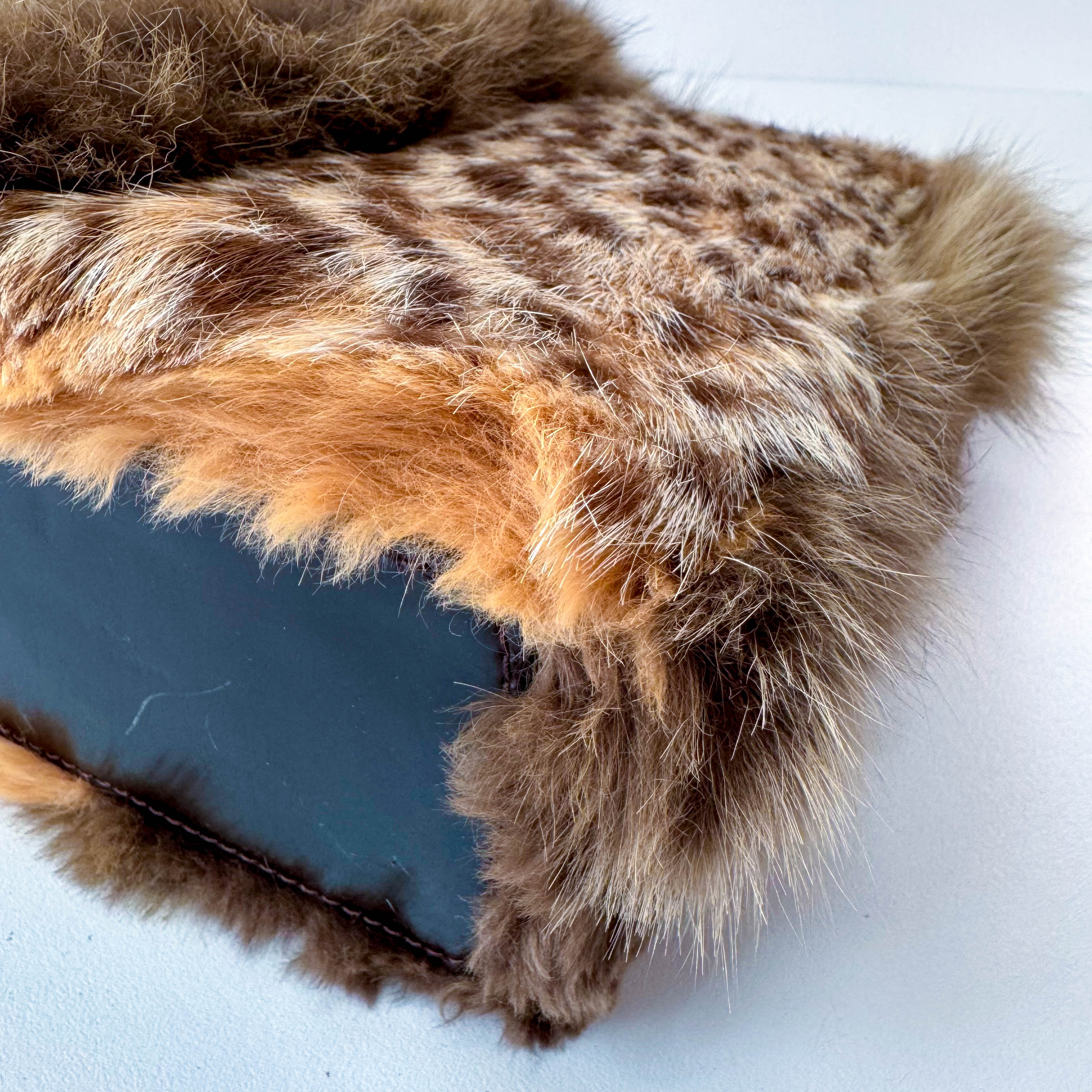 Leopard Print Fur Tote Bag