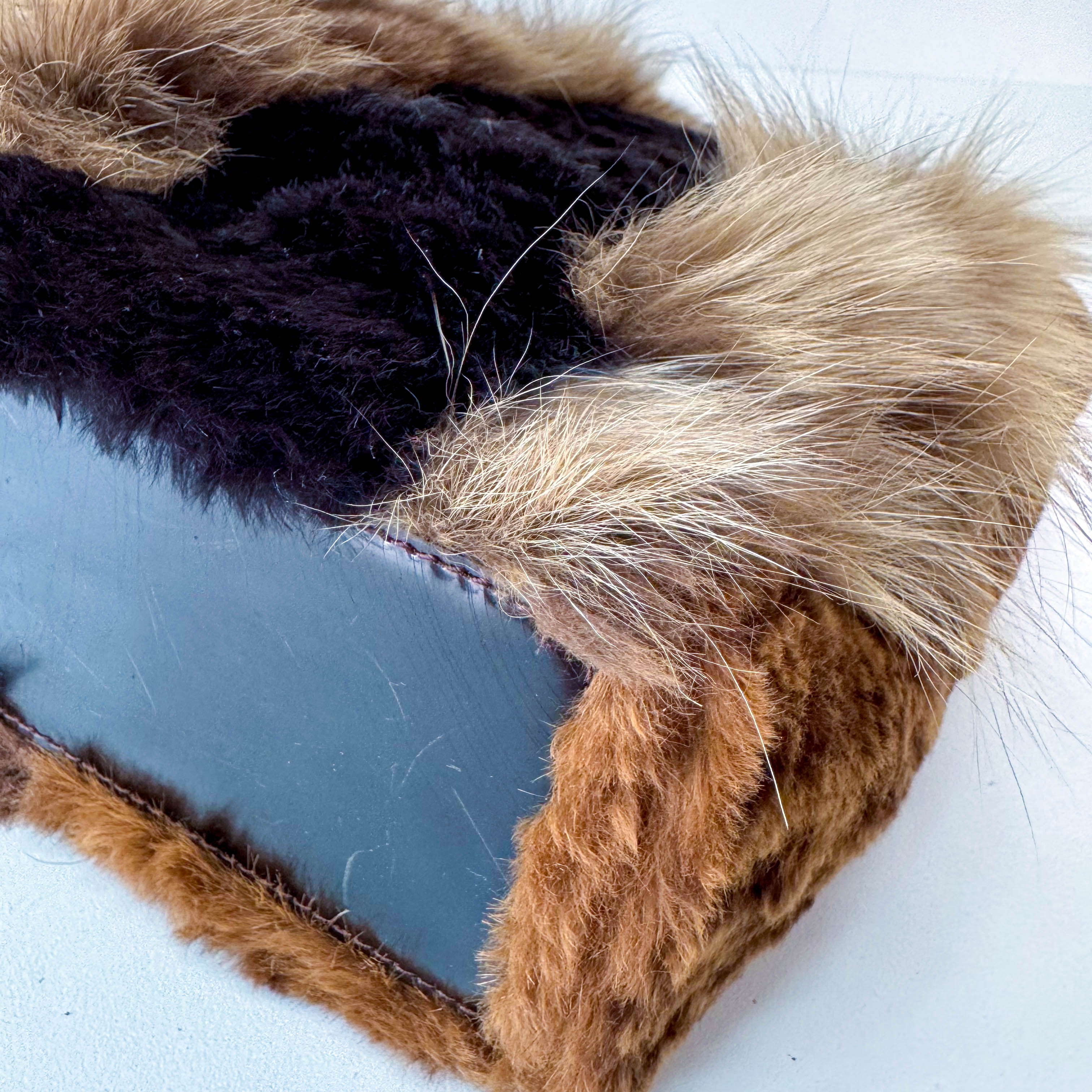 Leopard Print Fur Tote Bag