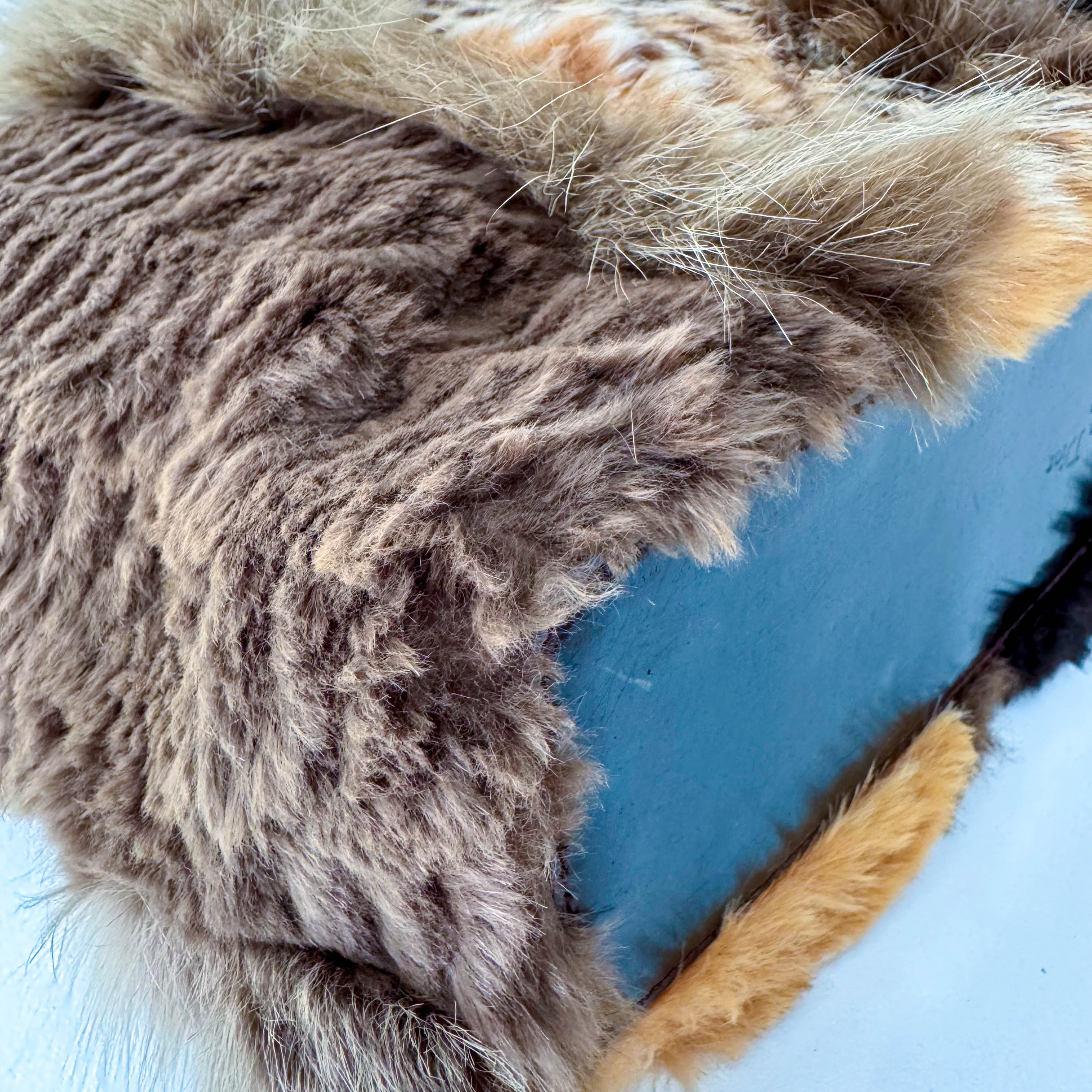 Leopard Print Fur Tote Bag