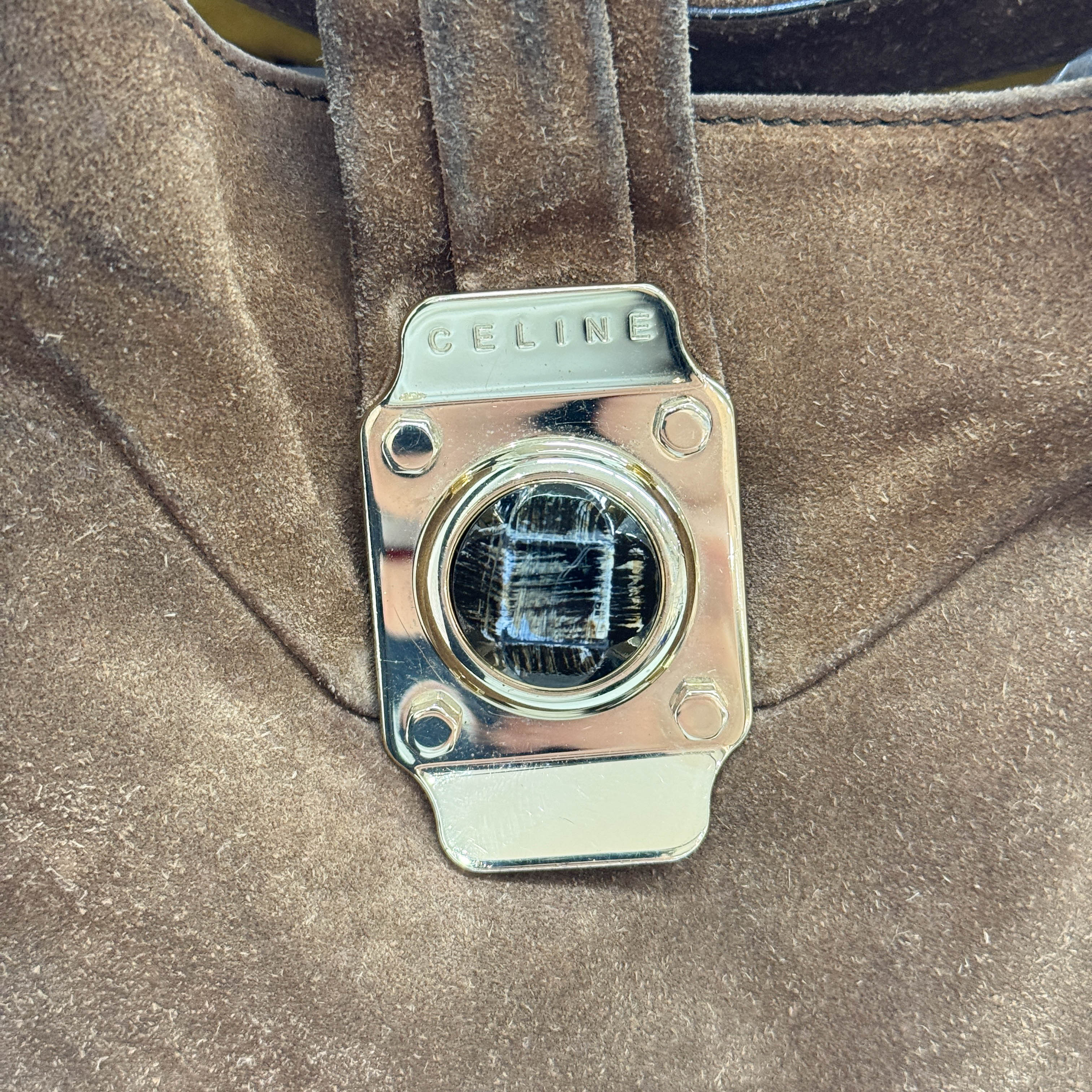 Fringe Brown Suede Shoulder Bag