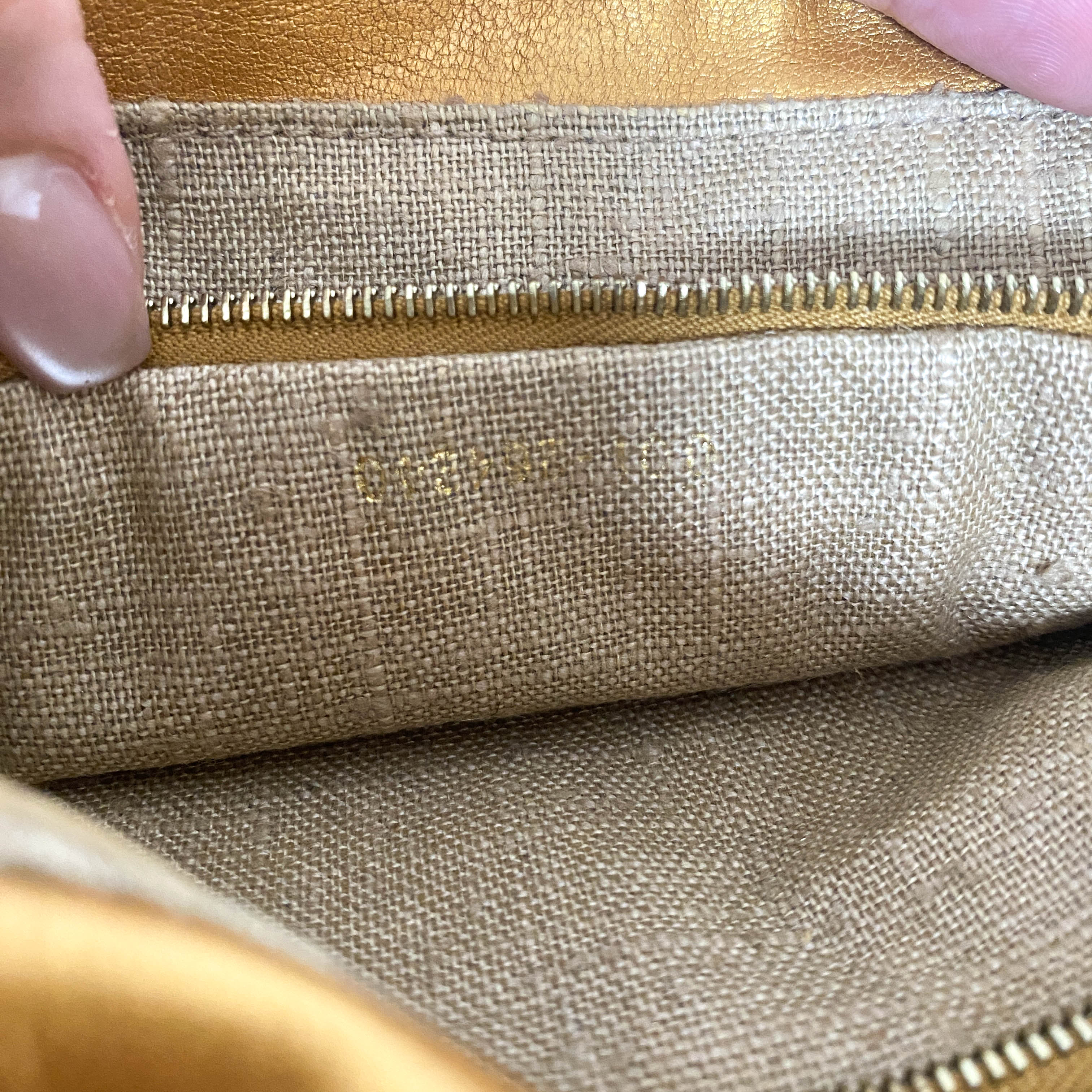 Baguette Red Tiger Gold Zebra Pattern Leather / Velvet Shoulder Bag