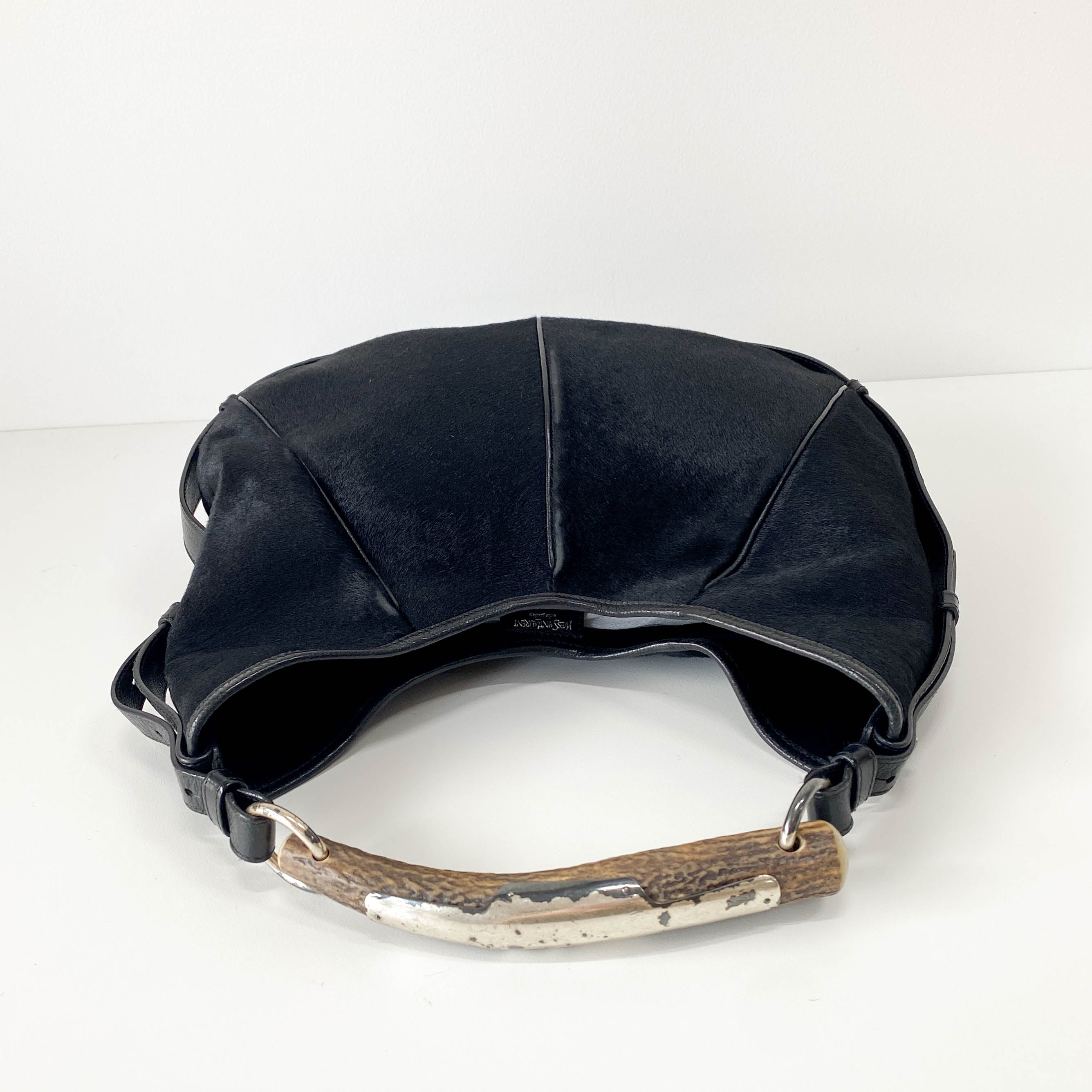 Mombasa Black Pony Hair Handle Bag