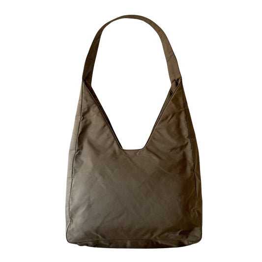 Archive Tessuto Grey Nylon Turnaround Strap Shoulder Bag