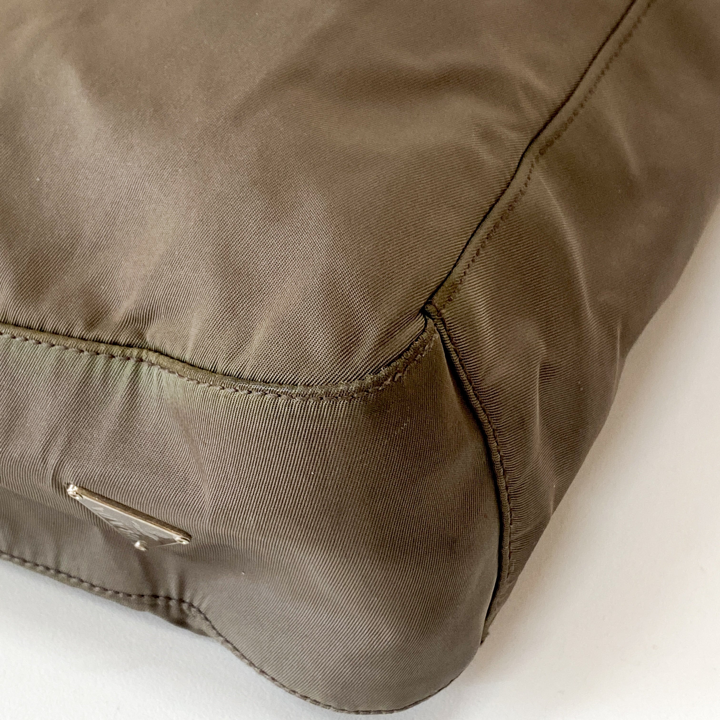 Archive Tessuto Grey Nylon Turnaround Strap Shoulder Bag