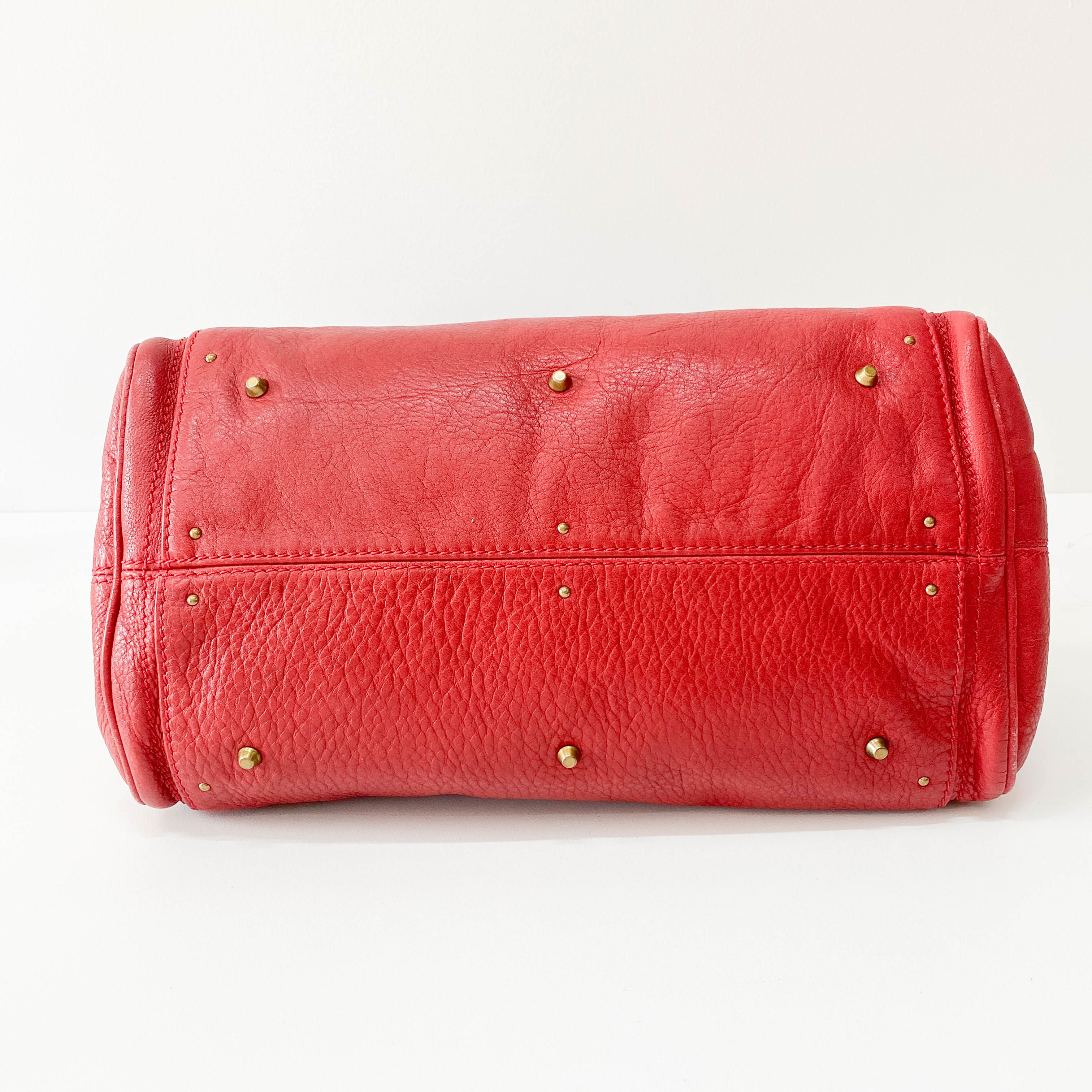 Paddington Red Leather Shoulder Bag