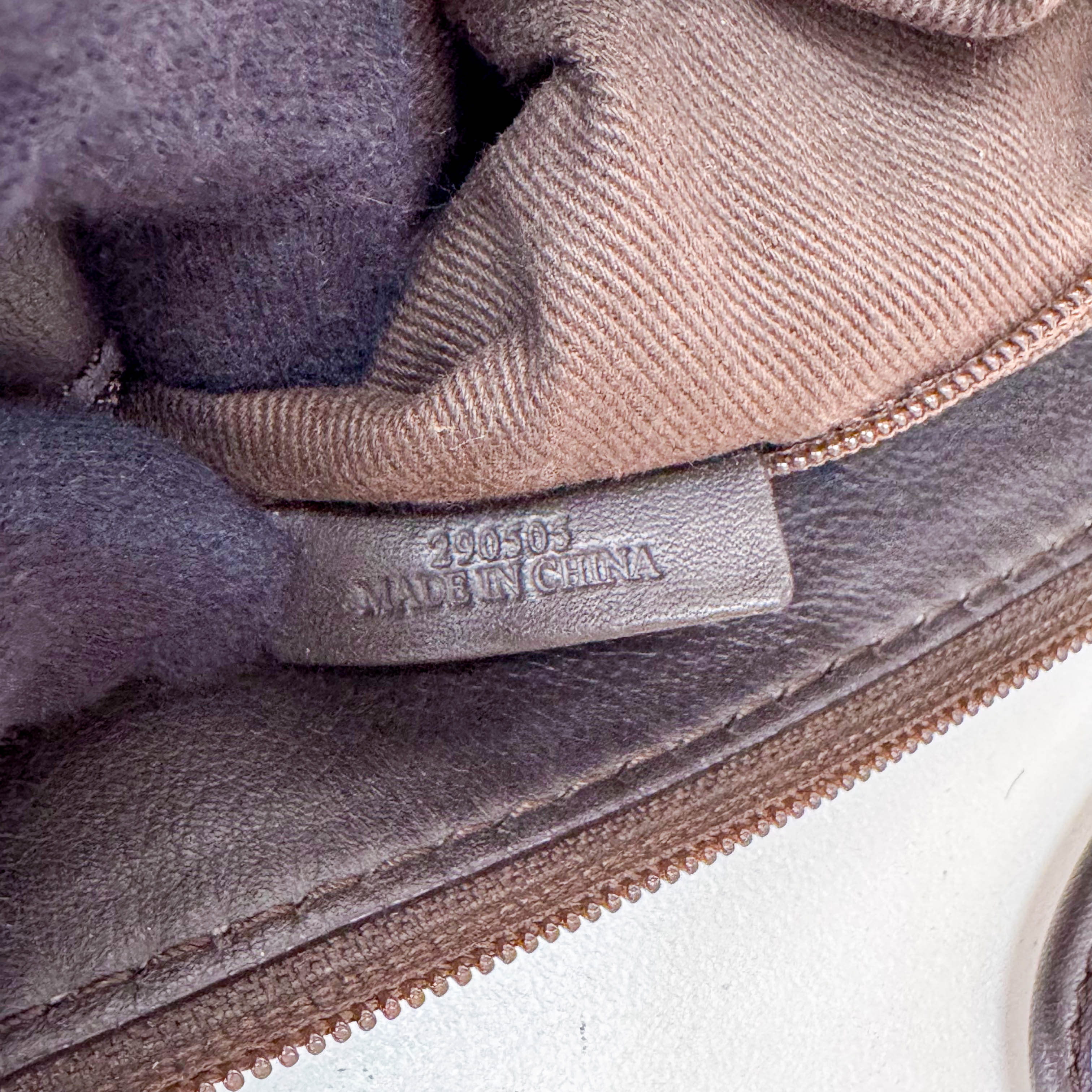 Anagram Grey Suede Bag