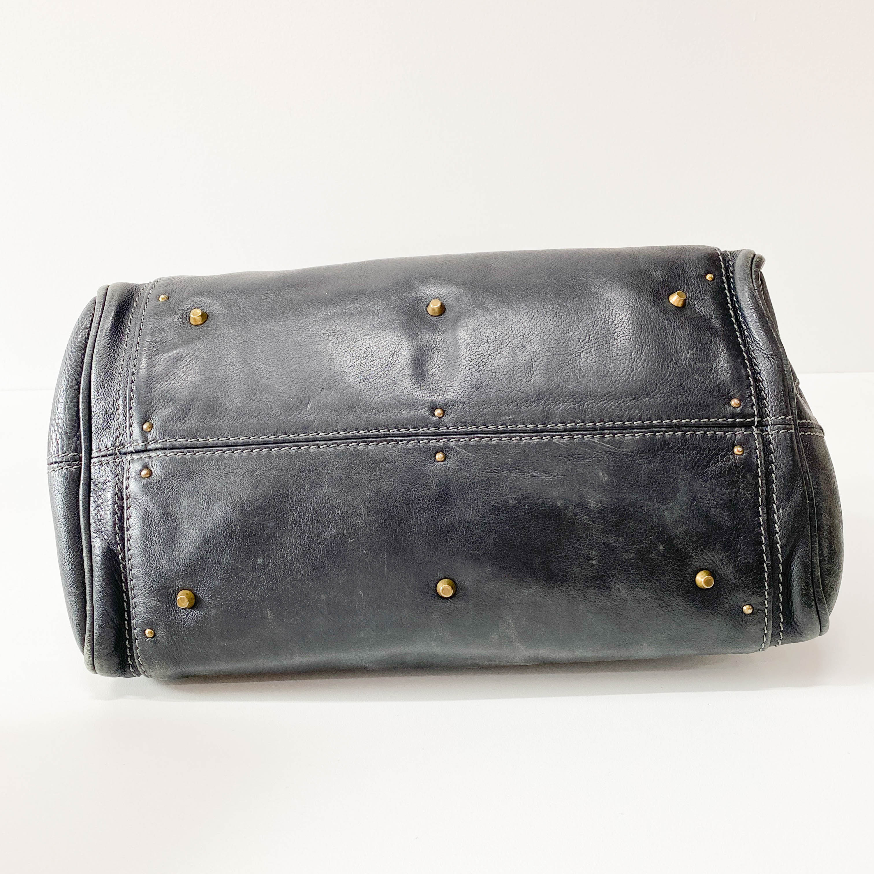Paddington Black Leather Bag