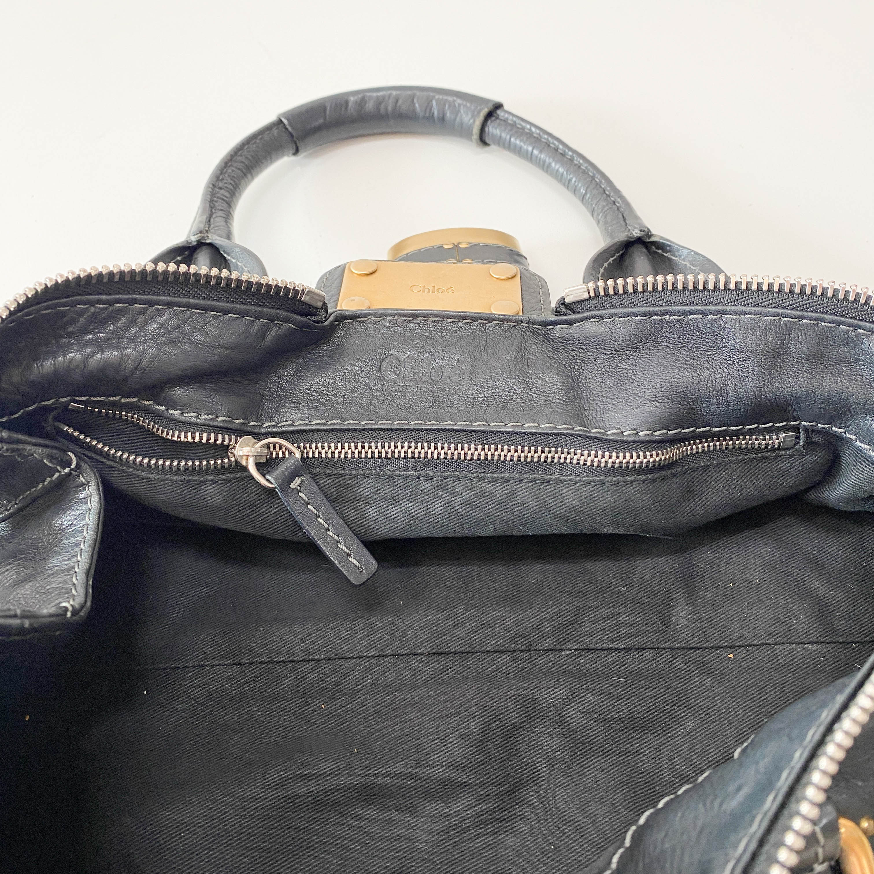 Paddington Black Leather Bag