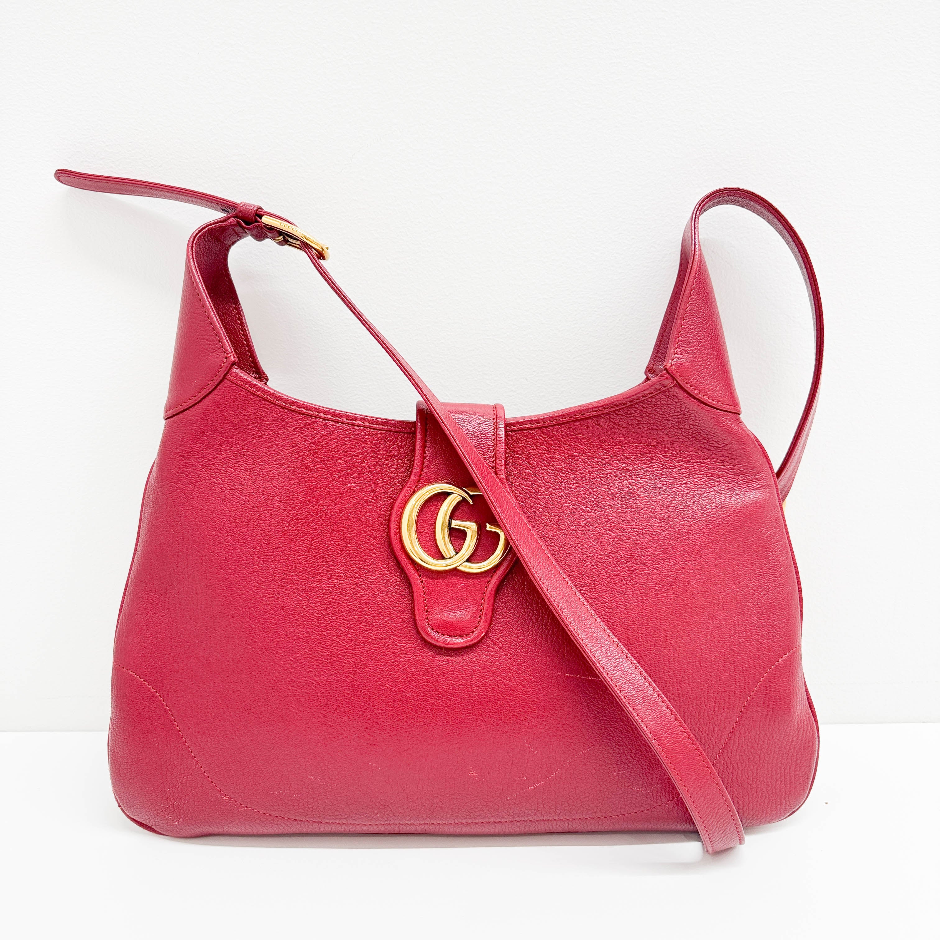 Aphrodite Red Leather Crossbody Bag