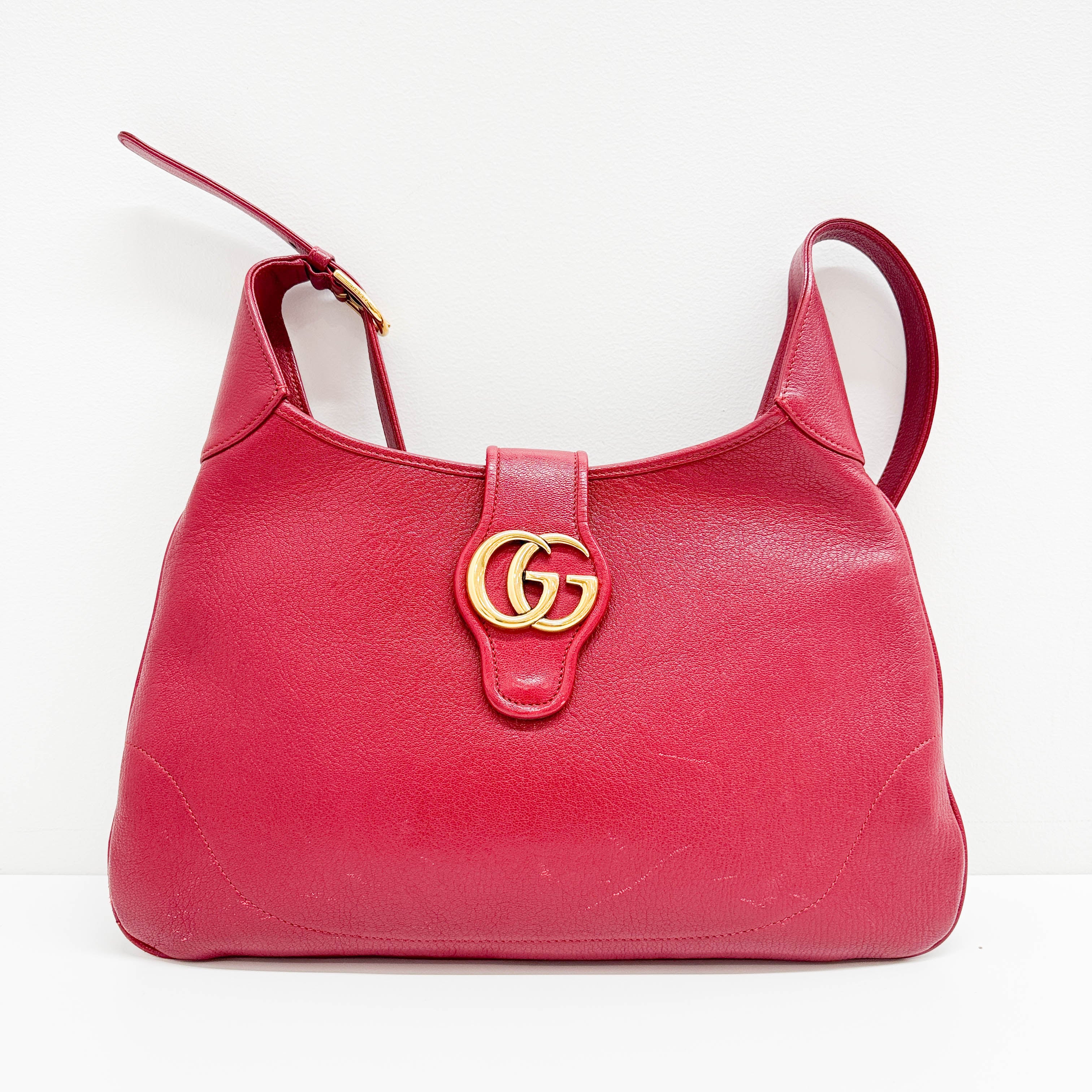 Aphrodite Red Leather Crossbody Bag