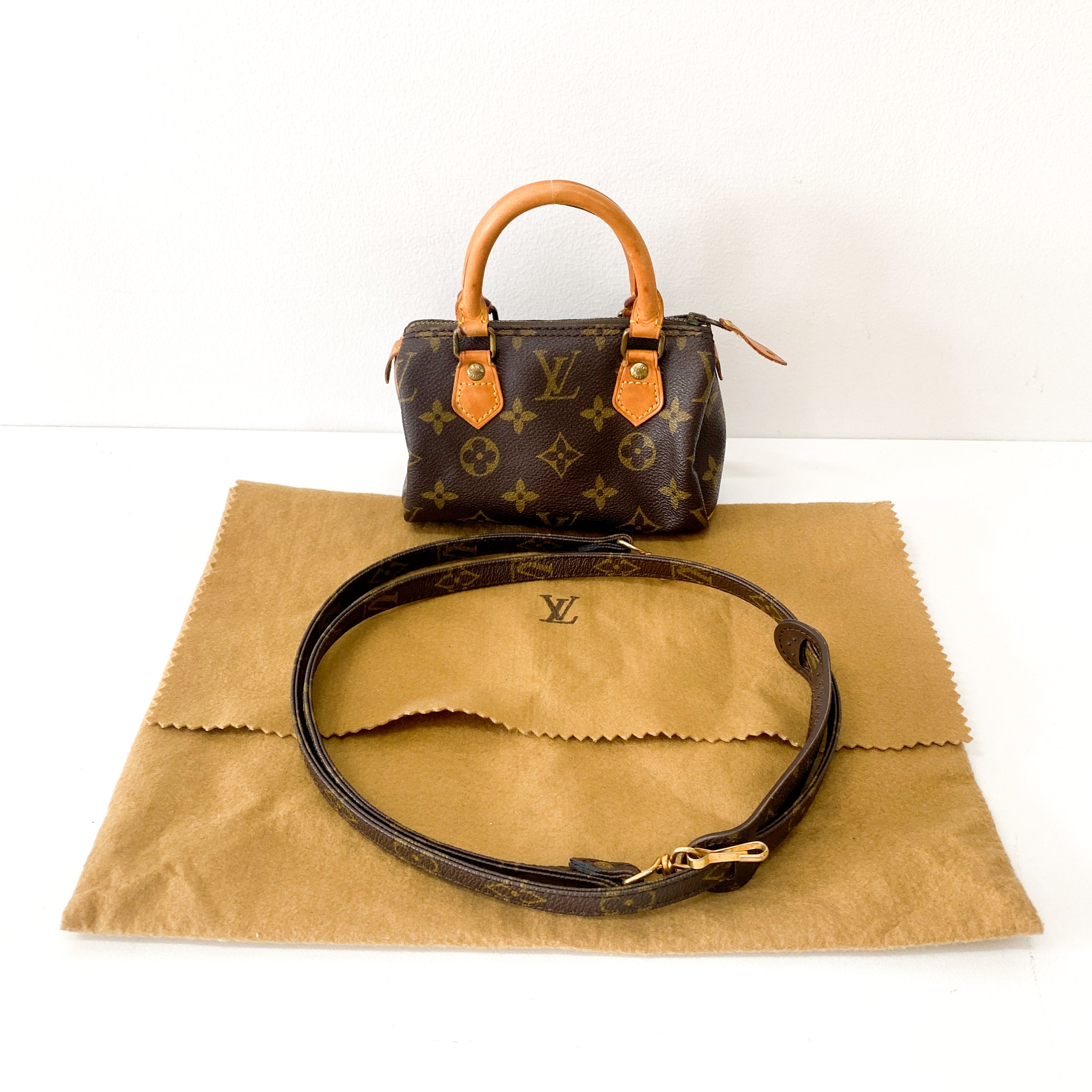 Monogram Mini Speedy Leather Bag