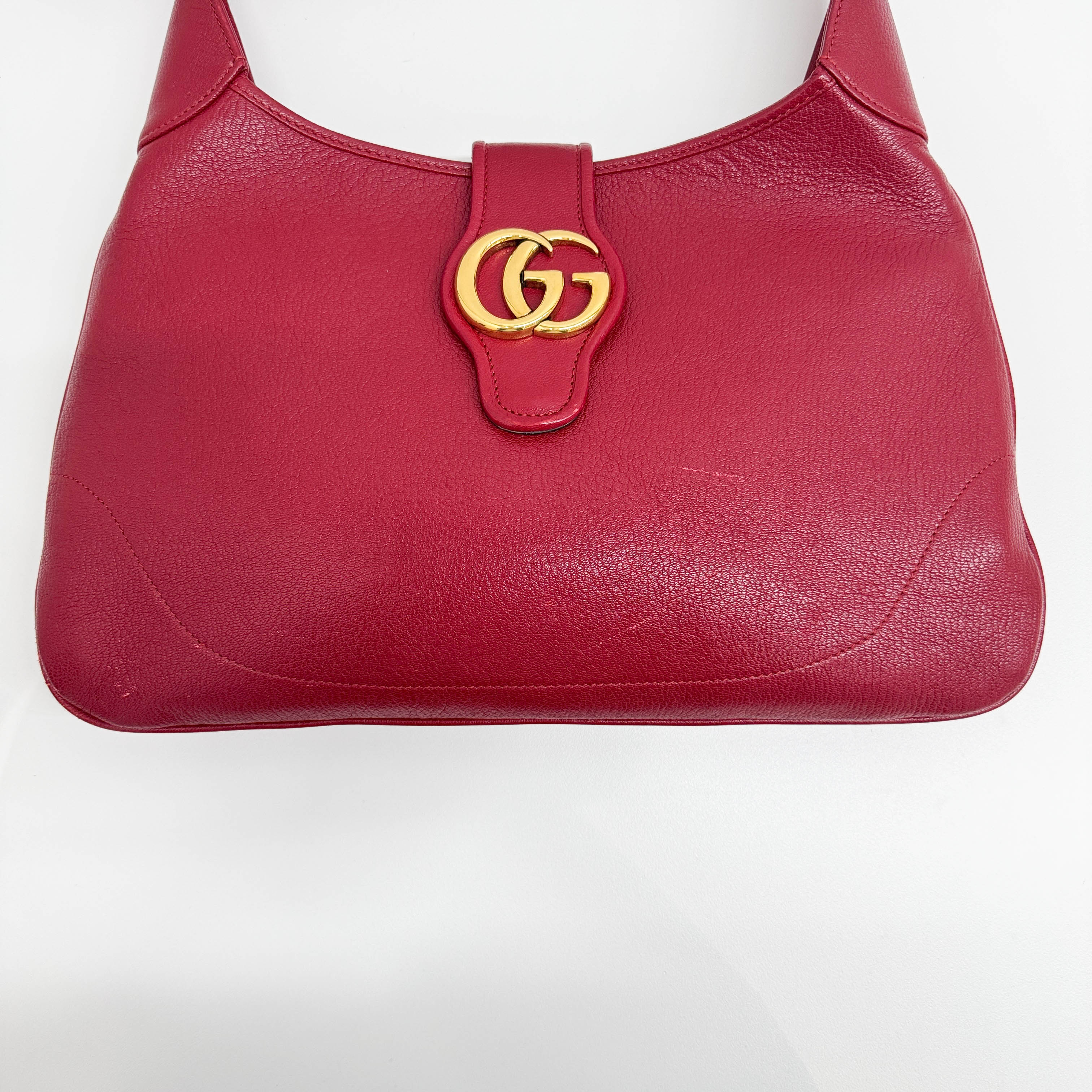 Aphrodite Red Leather Crossbody Bag