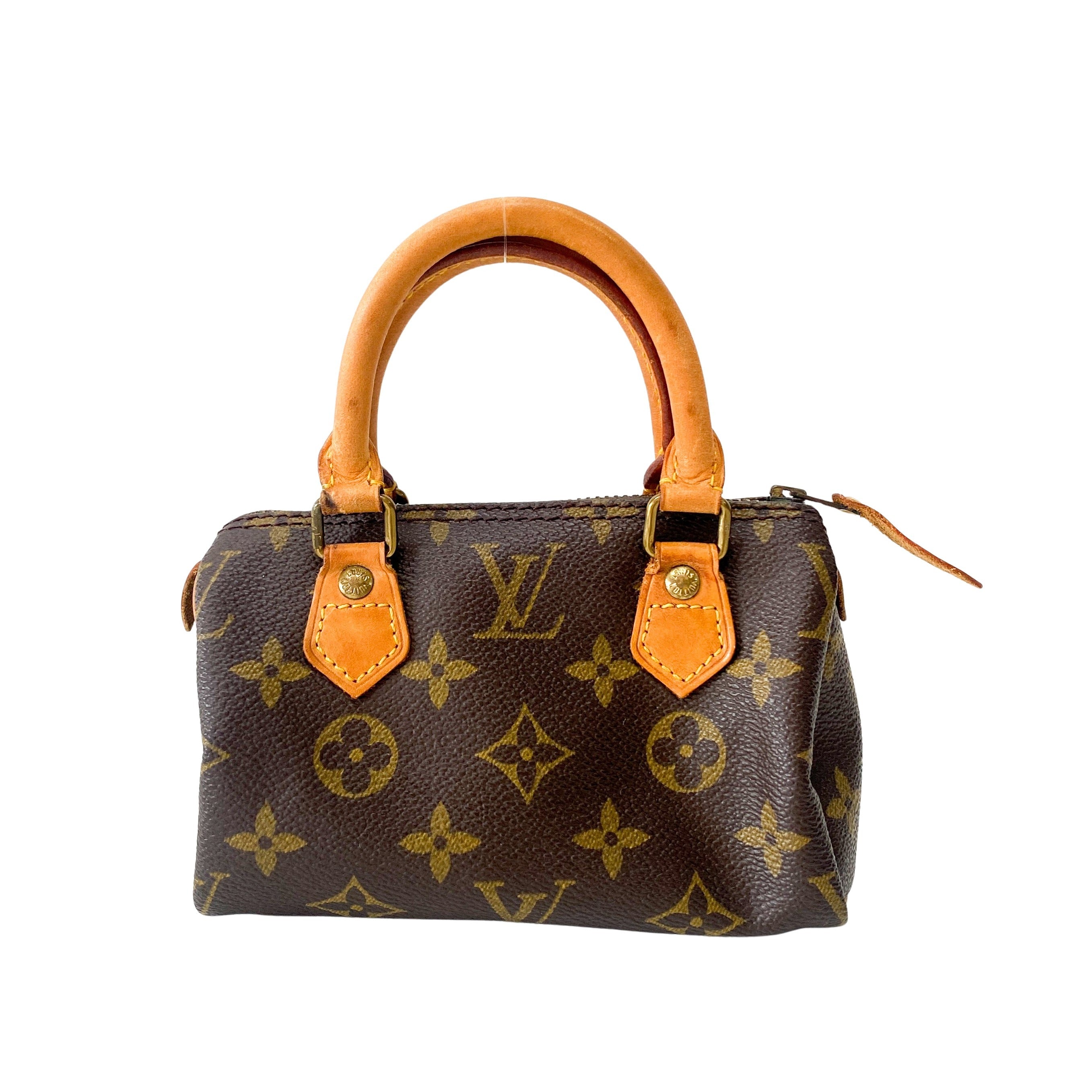 Monogram Mini Speedy Leather Bag