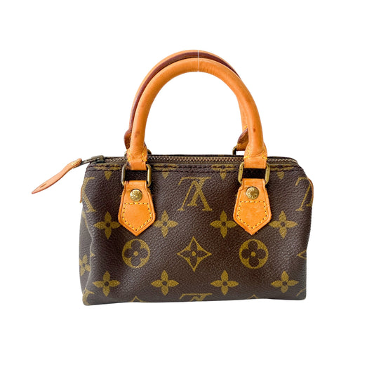 Monogram Mini Speedy Leather Bag